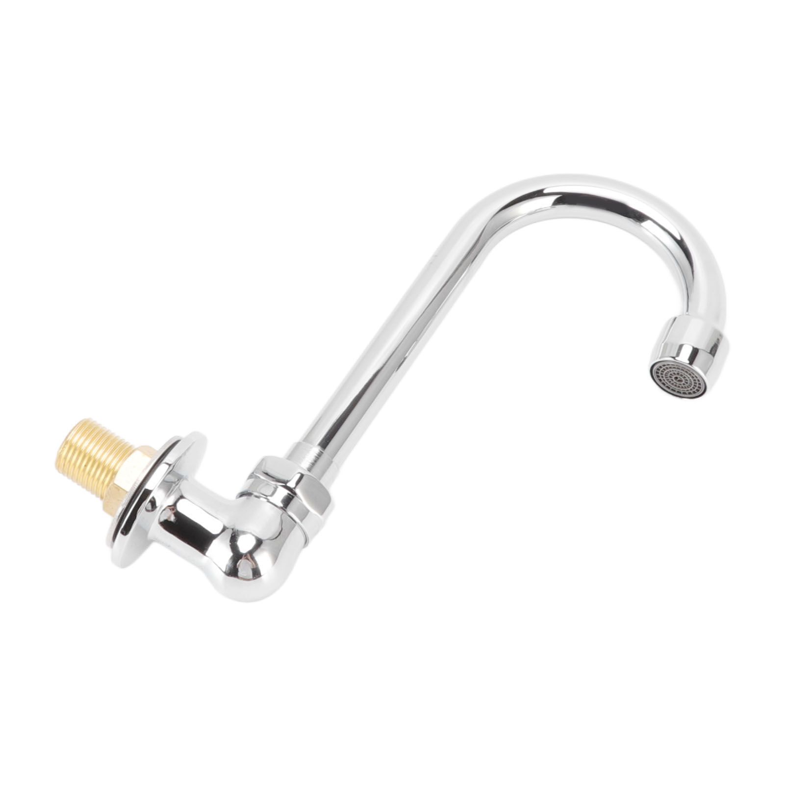 Foot Pedal Faucet Stainless Steel G1/2 Thread Wall Mounted Knee Valve Basin Tap for Hospital Railway Station Factory - Image 7