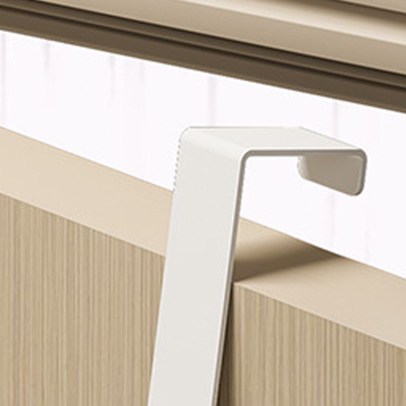 Door Hook Hanger Punch Free Seamless Long Arm Quiet Aluminum Over Door Hooks for Bedrooms Bathrooms White 7 Hooks - Image 3