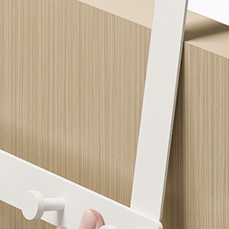 Door Hook Hanger Punch Free Seamless Long Arm Quiet Aluminum Over Door Hooks for Bedrooms Bathrooms White 7 Hooks - Image 4