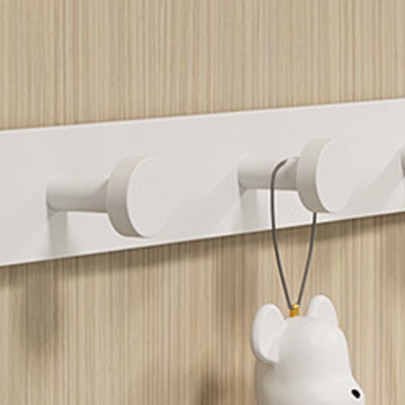 Door Hook Hanger Punch Free Seamless Long Arm Quiet Aluminum Over Door Hooks for Bedrooms Bathrooms White 7 Hooks - Image 5