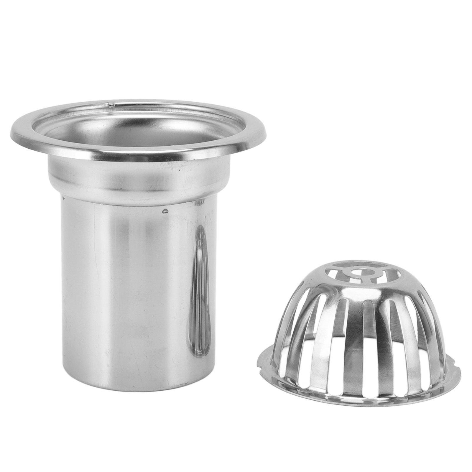 Roof Floor Drain Stainless Steel Non Blocking Balcony Outdoor Rain Bucket Drainage Parts Round 3in - Image 2