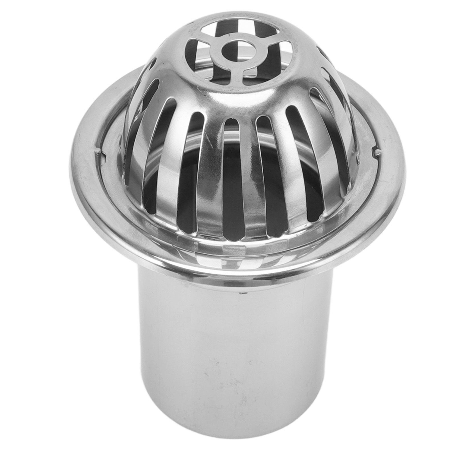 Roof Floor Drain Stainless Steel Non Blocking Balcony Outdoor Rain Bucket Drainage Parts Round 3in - Image 3