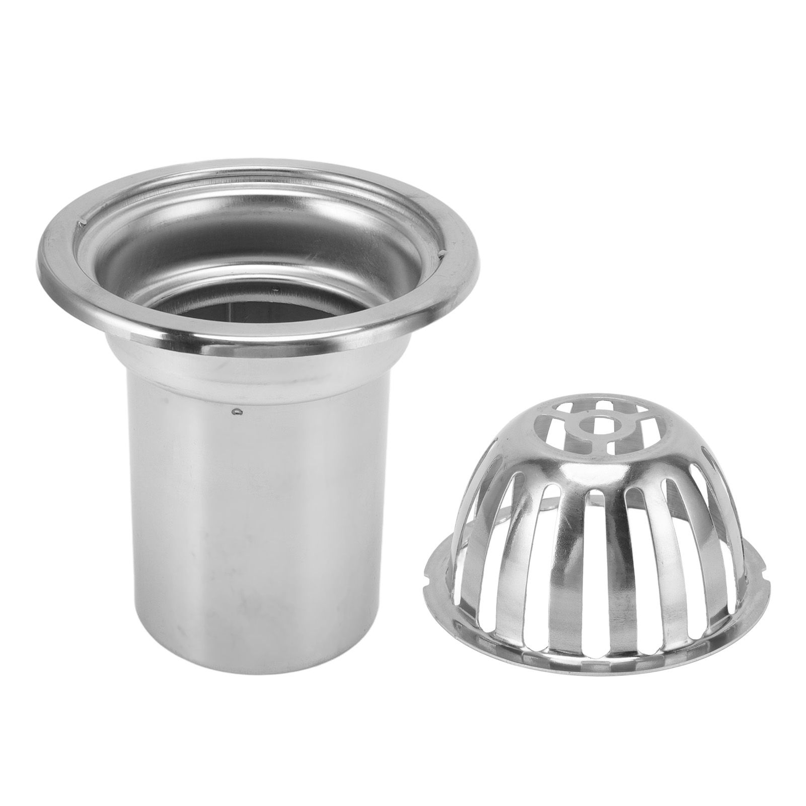 Roof Floor Drain Stainless Steel Non Blocking Balcony Outdoor Rain Bucket Drainage Parts Round 3in - Image 5