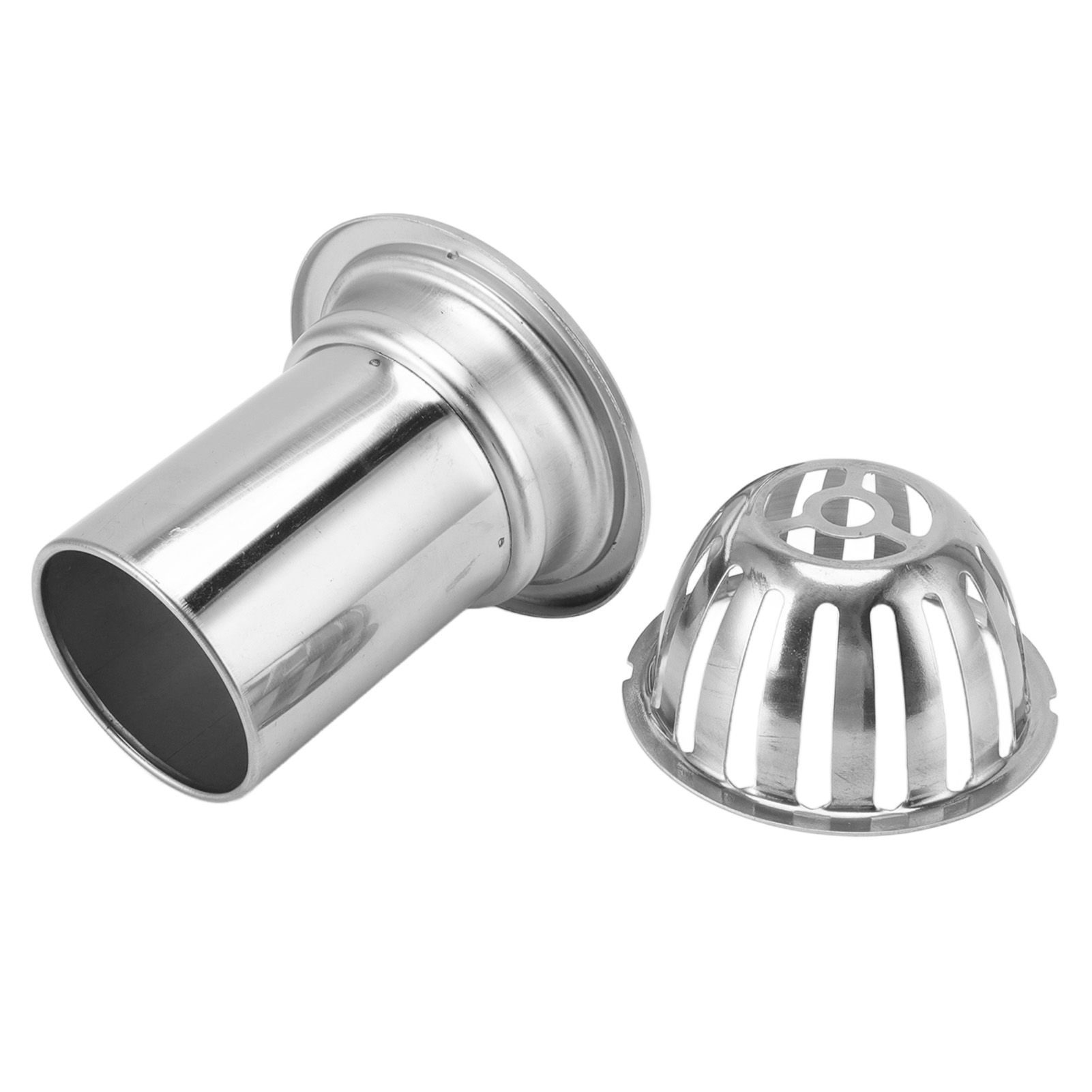 Roof Floor Drain Stainless Steel Non Blocking Balcony Outdoor Rain Bucket Drainage Parts Round 3in - Image 6