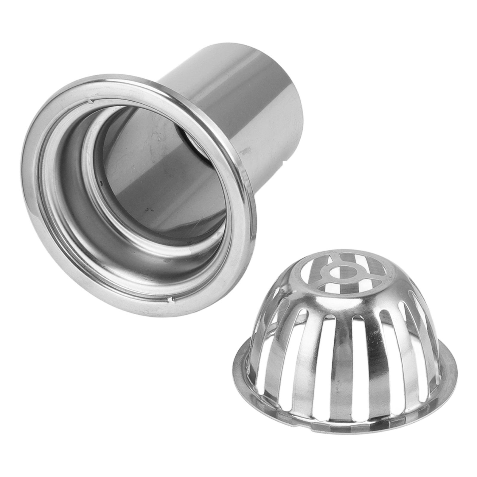 Roof Floor Drain Stainless Steel Non Blocking Balcony Outdoor Rain Bucket Drainage Parts Round 3in - Image 8