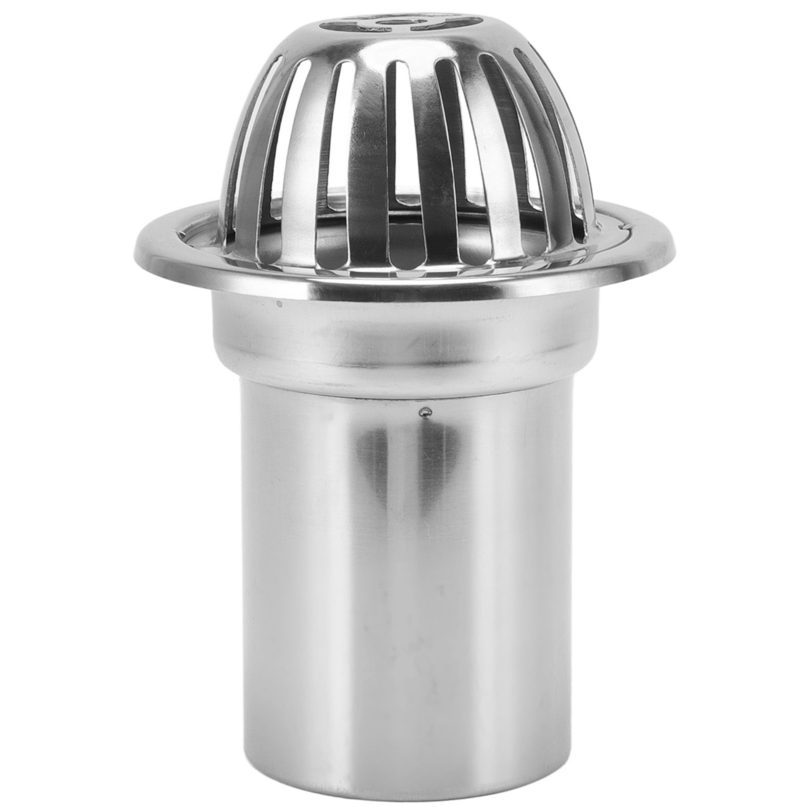 Roof Floor Drain Stainless Steel Non Blocking Balcony Outdoor Rain Bucket Drainage Parts Round 4in - Image 1