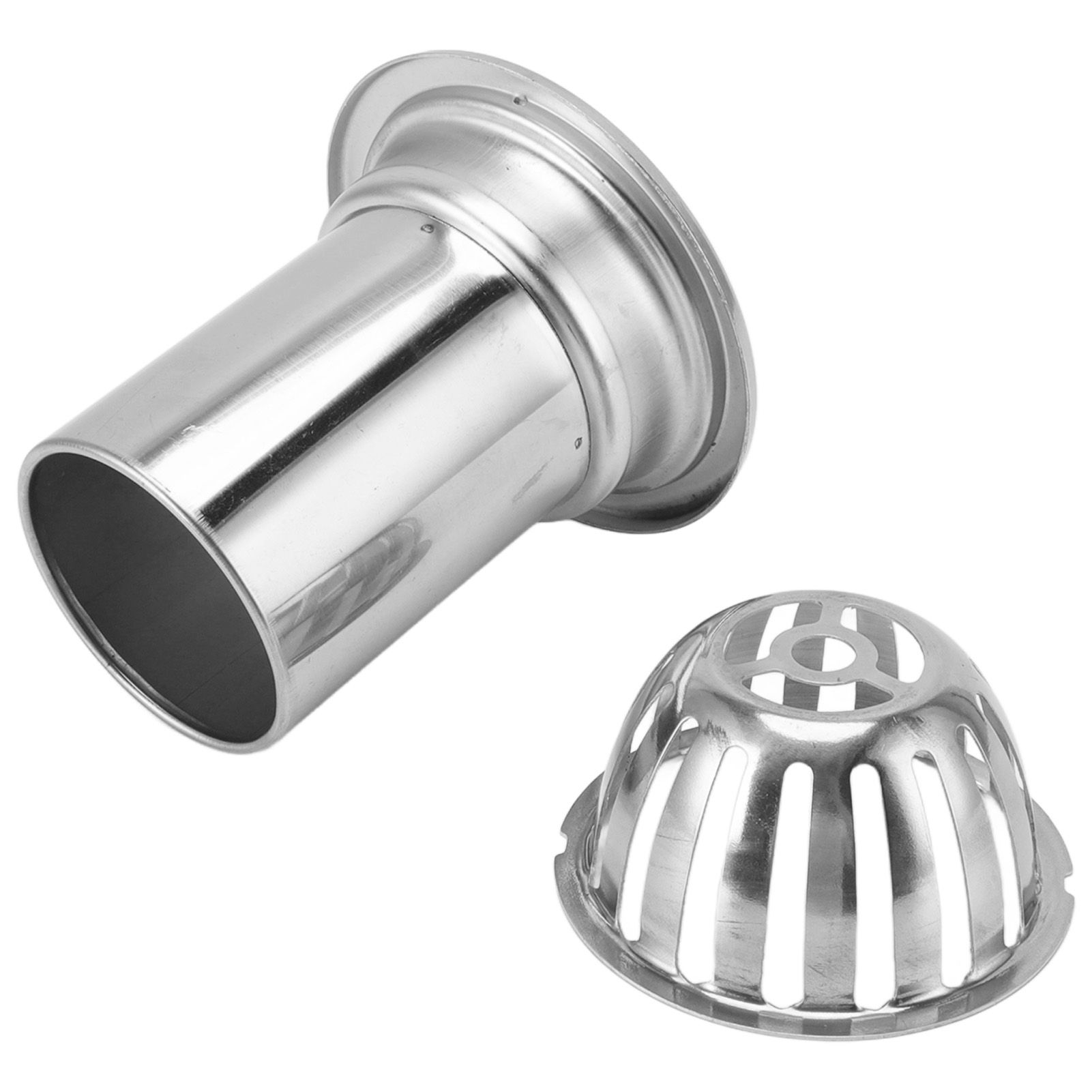 Roof Floor Drain Stainless Steel Non Blocking Balcony Outdoor Rain Bucket Drainage Parts Round 4in - Image 7
