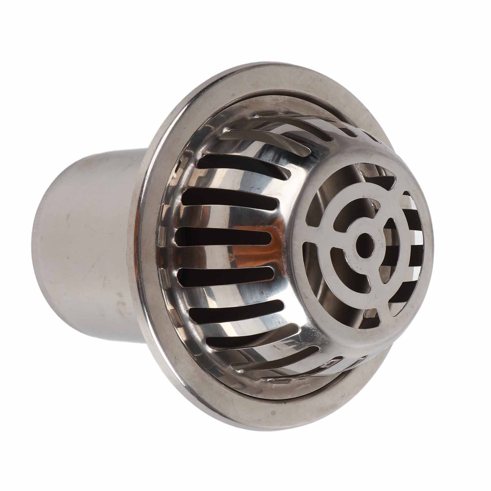 Roof Floor Drain Stainless Steel Non Blocking Balcony Outdoor Rain Bucket Drainage Parts Round 5in - Image 6