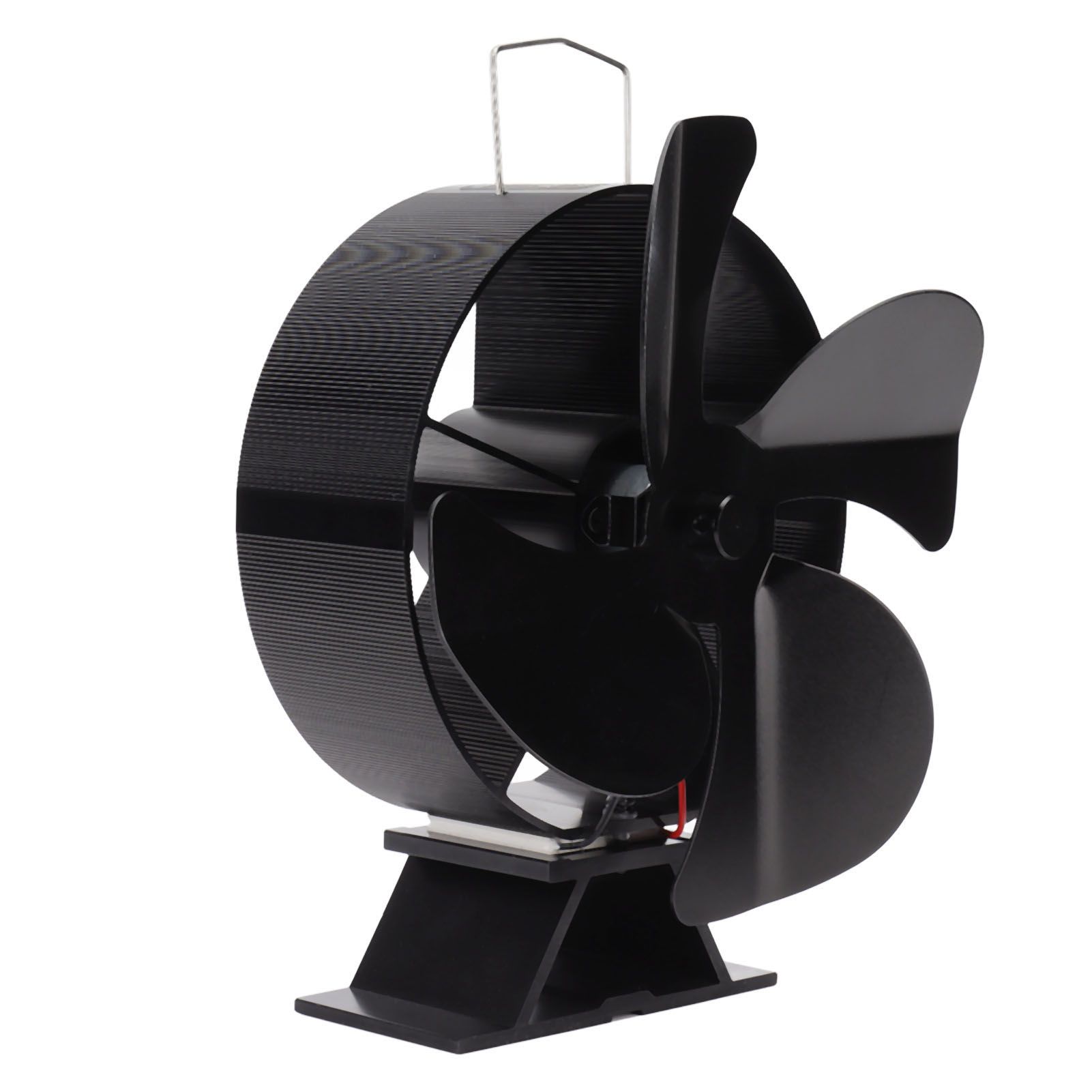 Heat Powered Stove Fan Aluminum Alloy 4 Blades Strong Wind Fireplace Fan for Home - Image 3