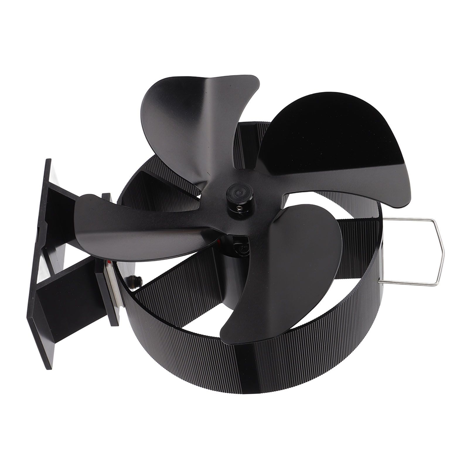 Heat Powered Stove Fan Aluminum Alloy 4 Blades Strong Wind Fireplace Fan for Home - Image 5