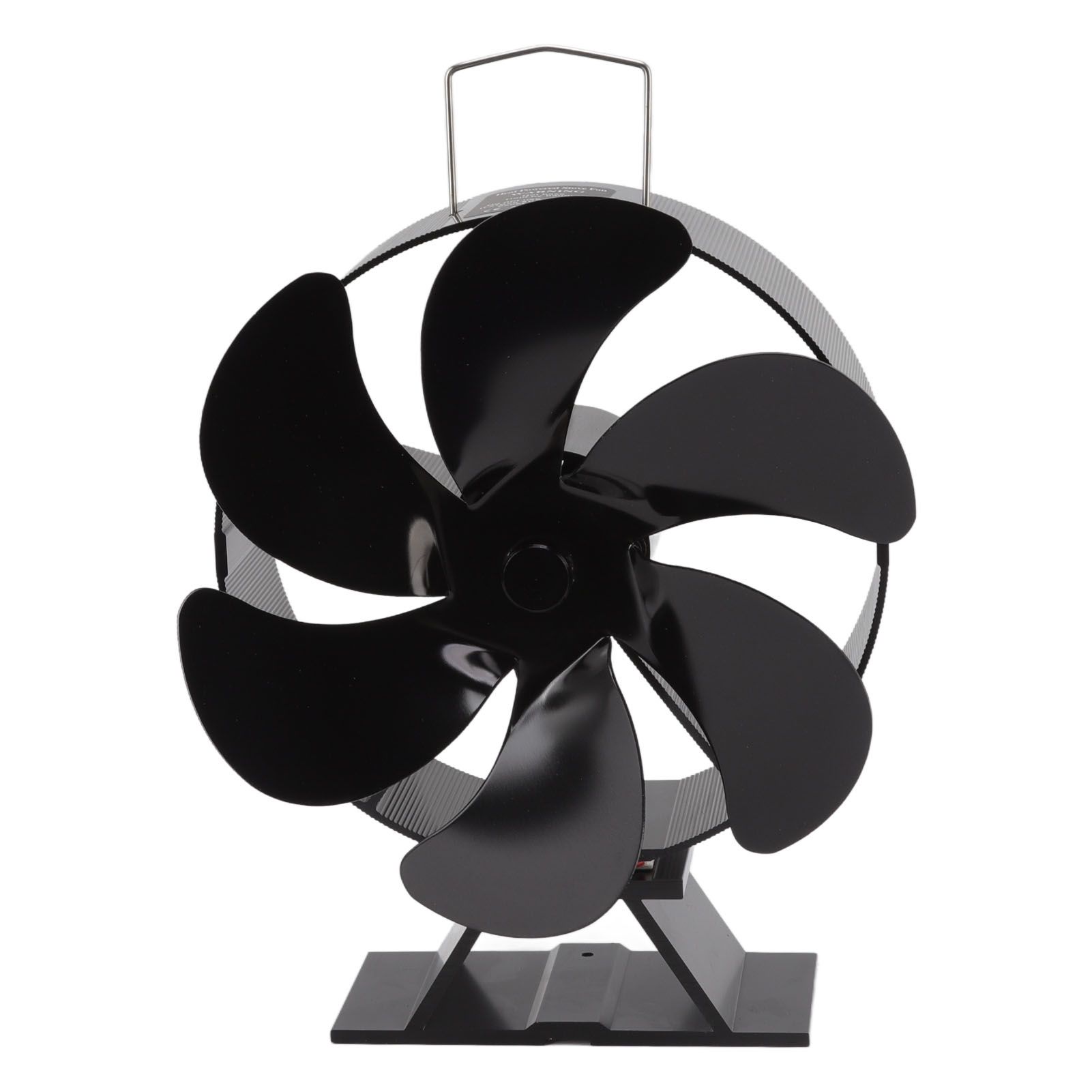6 Blades Fireplace Fan Thermoelectric Module Wood Stove Fan Heat Powered Wood Burning Air Circulation Fan for Home - Image 1