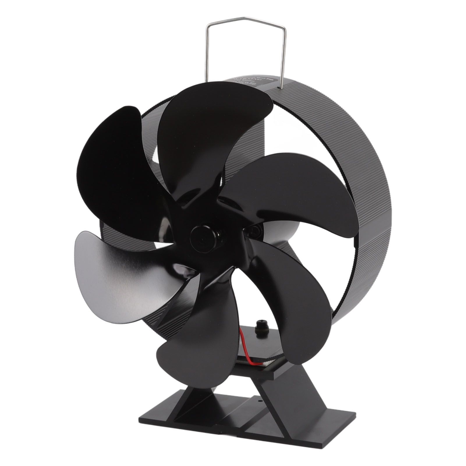 6 Blades Fireplace Fan Thermoelectric Module Wood Stove Fan Heat Powered Wood Burning Air Circulation Fan for Home - Image 2