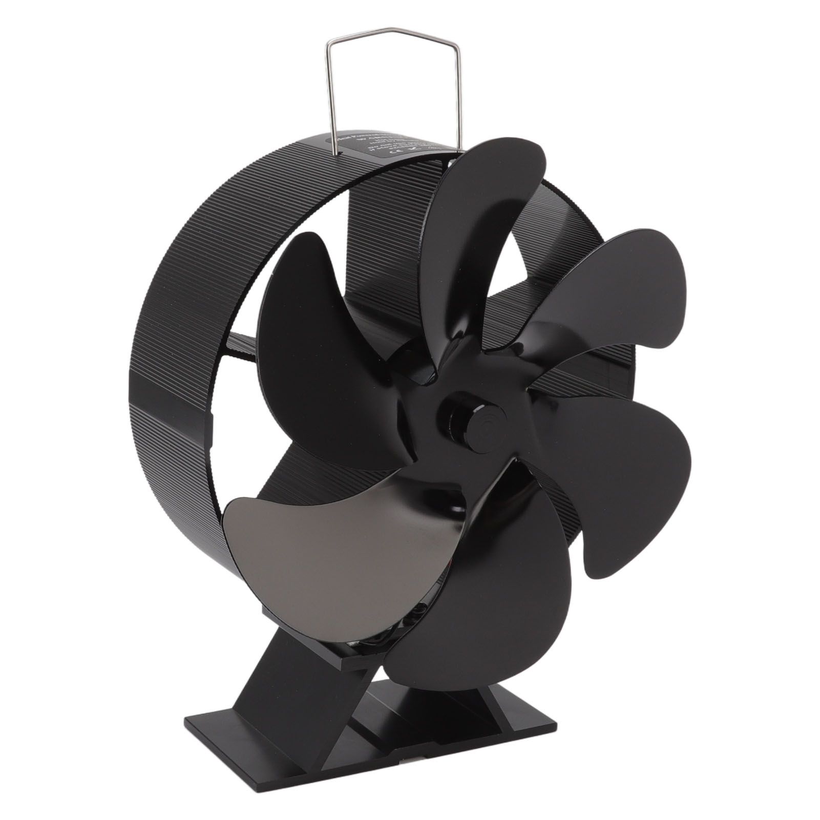 6 Blades Fireplace Fan Thermoelectric Module Wood Stove Fan Heat Powered Wood Burning Air Circulation Fan for Home - Image 4
