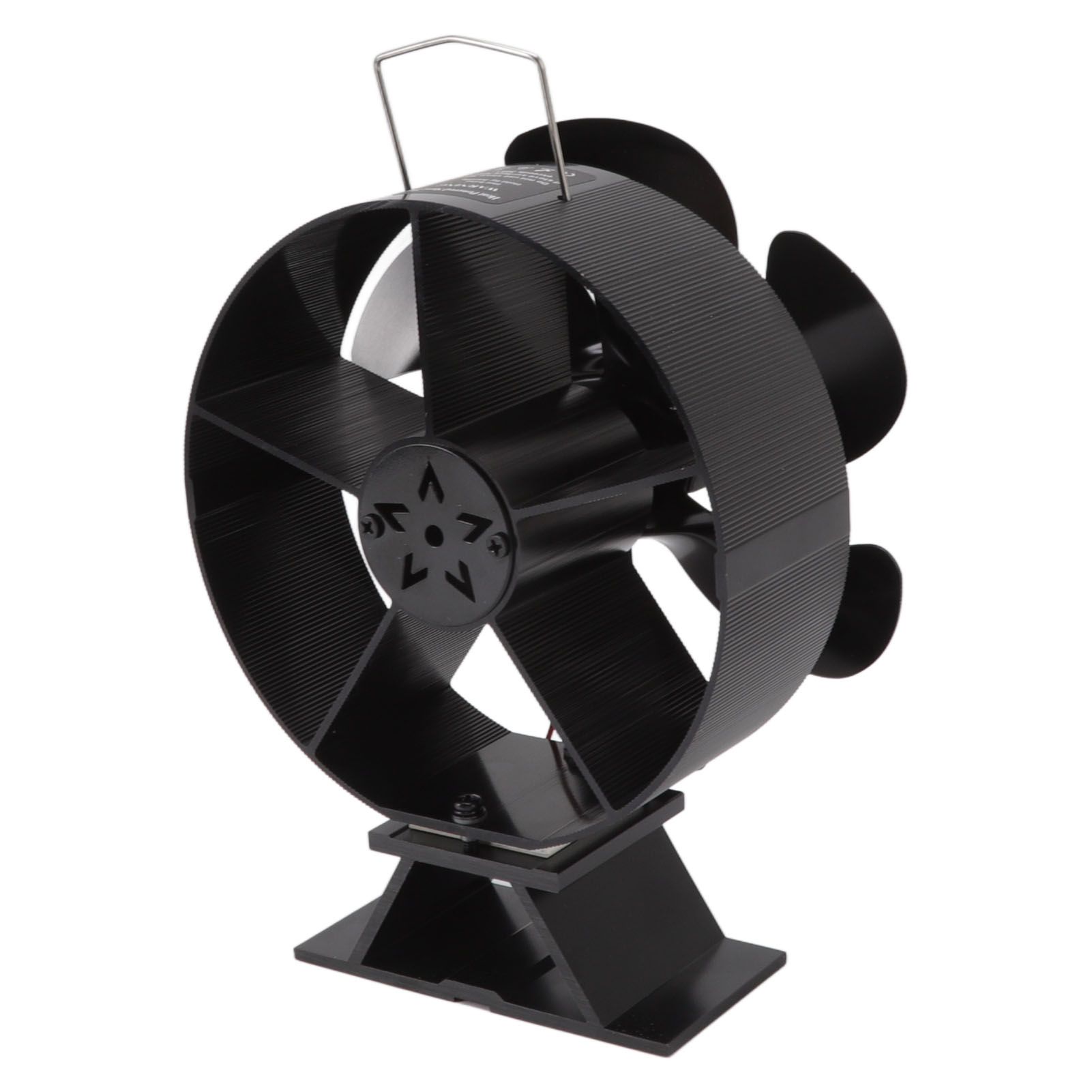 6 Blades Fireplace Fan Thermoelectric Module Wood Stove Fan Heat Powered Wood Burning Air Circulation Fan for Home - Image 6