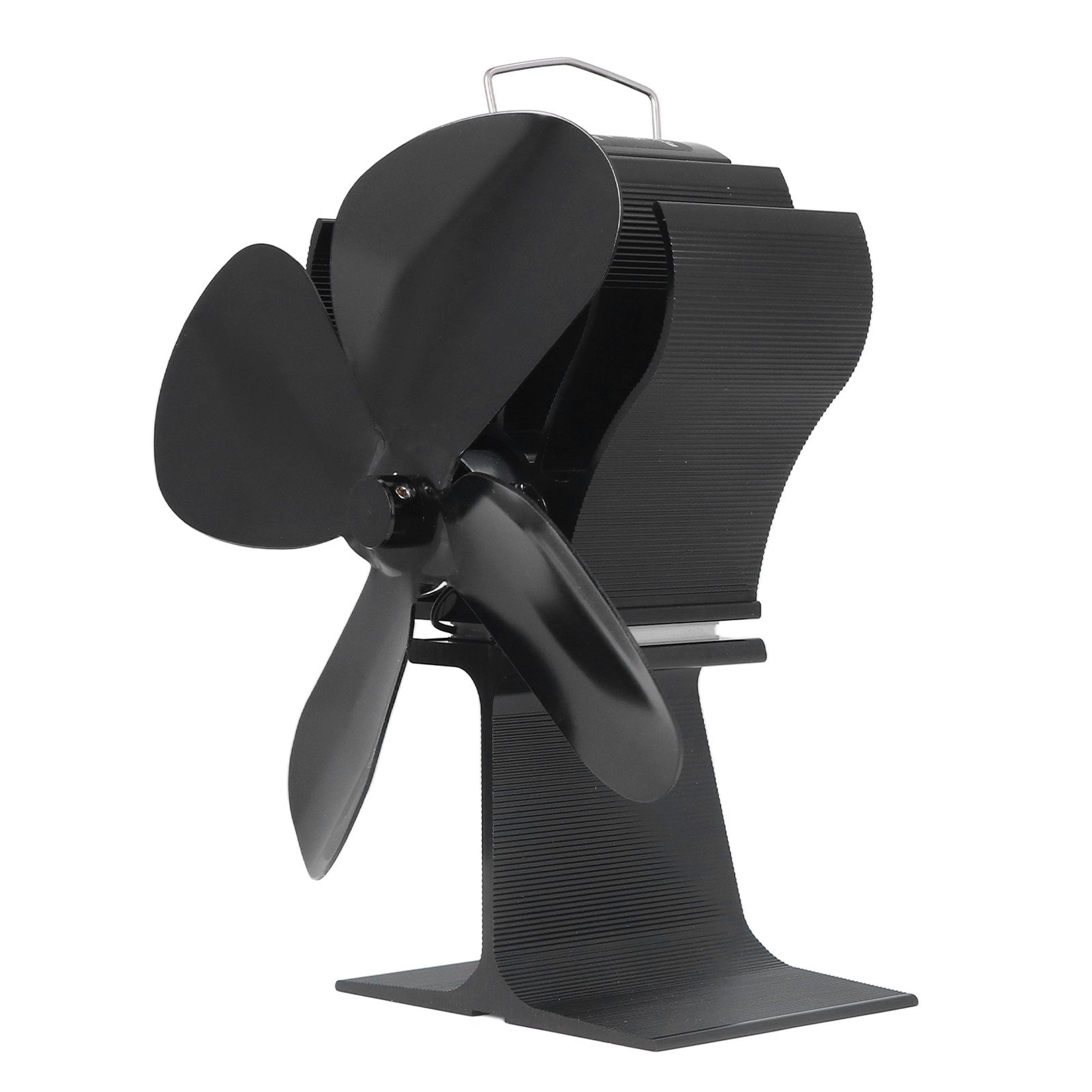 4 Blade Fireplace Fan Aluminium Alloy Heat Powered High Temperature Resistant Stove Fan for Home - Image 4