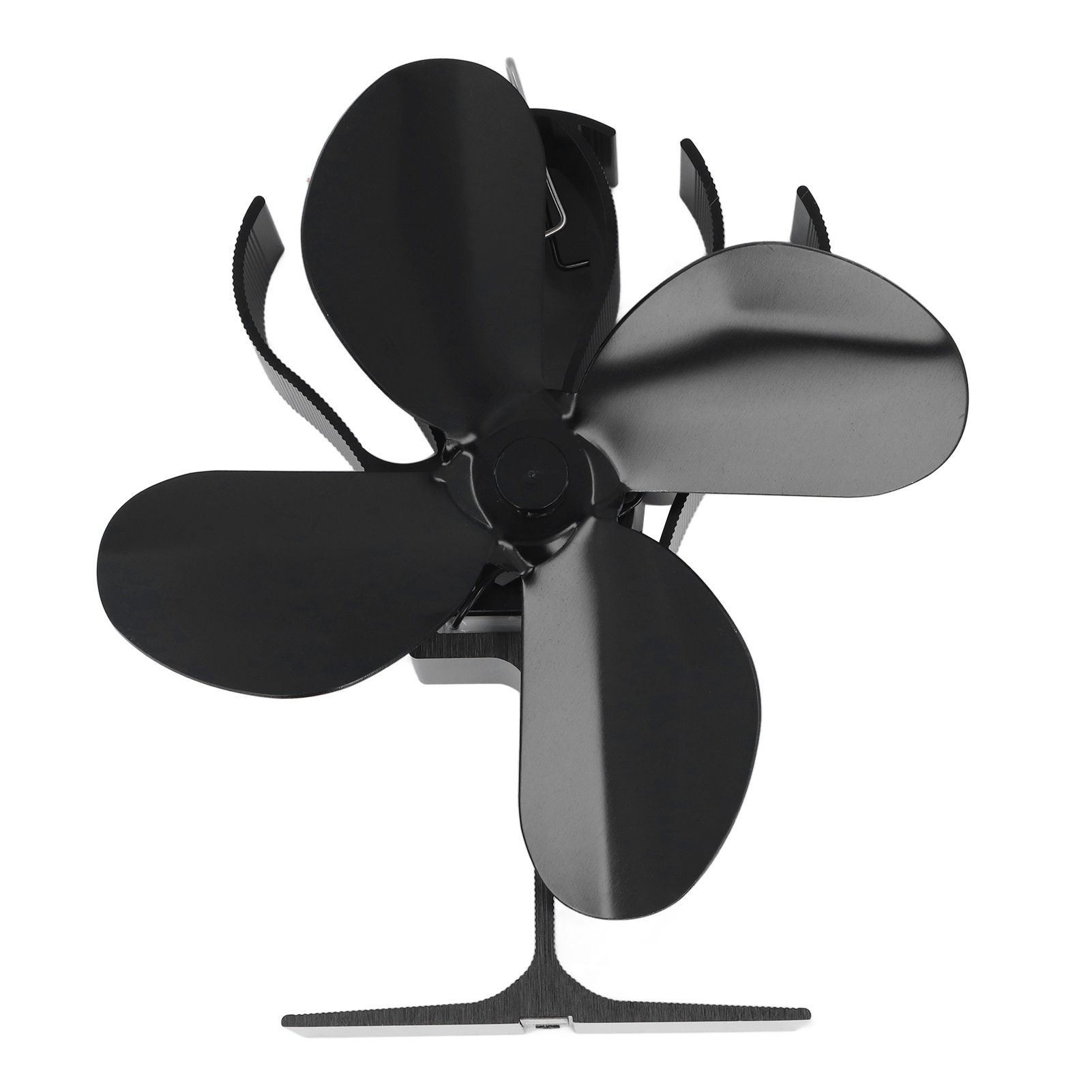 4 Blade Fireplace Fan Aluminium Alloy Heat Powered High Temperature Resistant Stove Fan for Home - Image 5