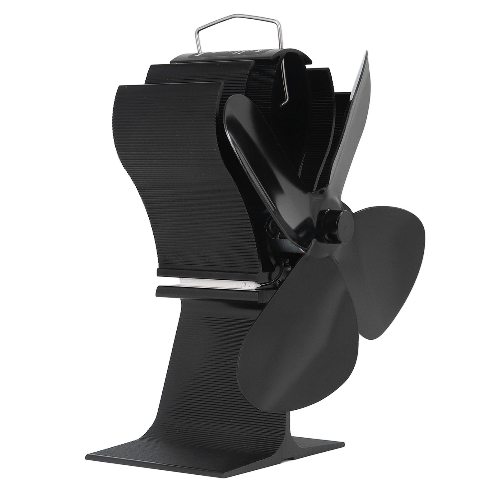 4 Blade Fireplace Fan Aluminium Alloy Heat Powered High Temperature Resistant Stove Fan for Home - Image 7