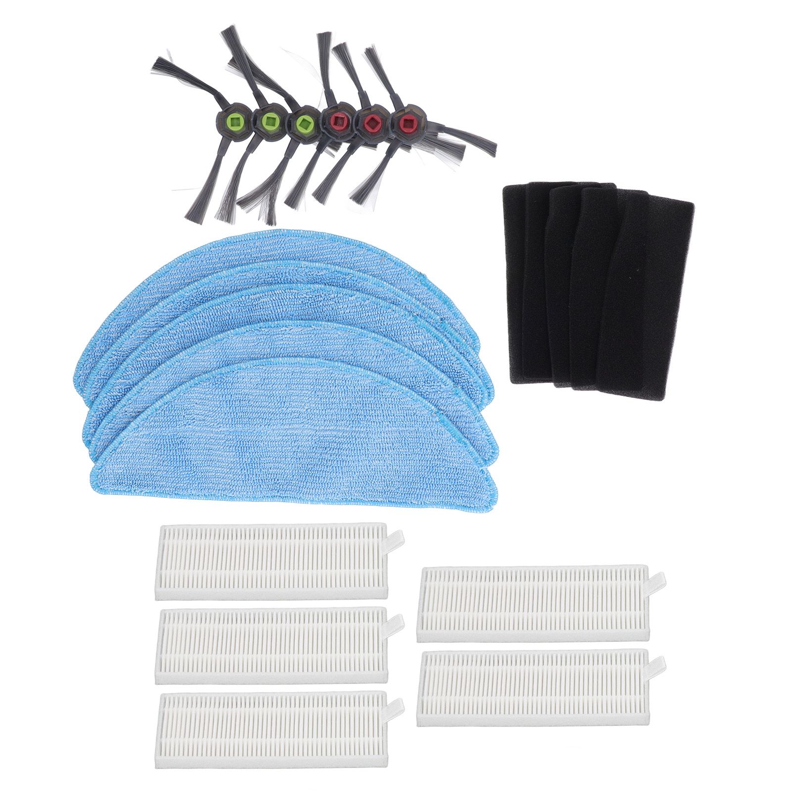Robot Cleaner Rag Filter Set Replaceable Reusable Robot Cleaner Side Brush Set for Yeedi K600 K700 K680 - Image 2