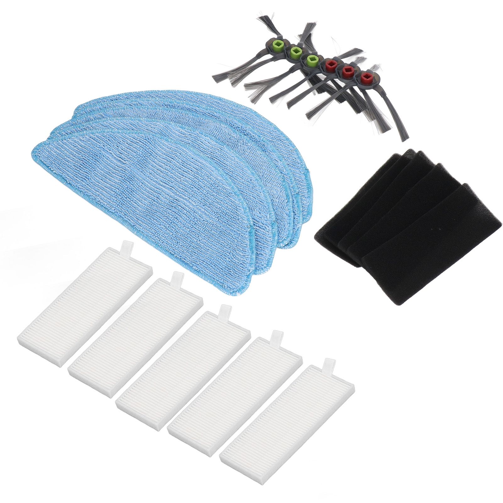 Robot Cleaner Rag Filter Set Replaceable Reusable Robot Cleaner Side Brush Set for Yeedi K600 K700 K680 - Image 3