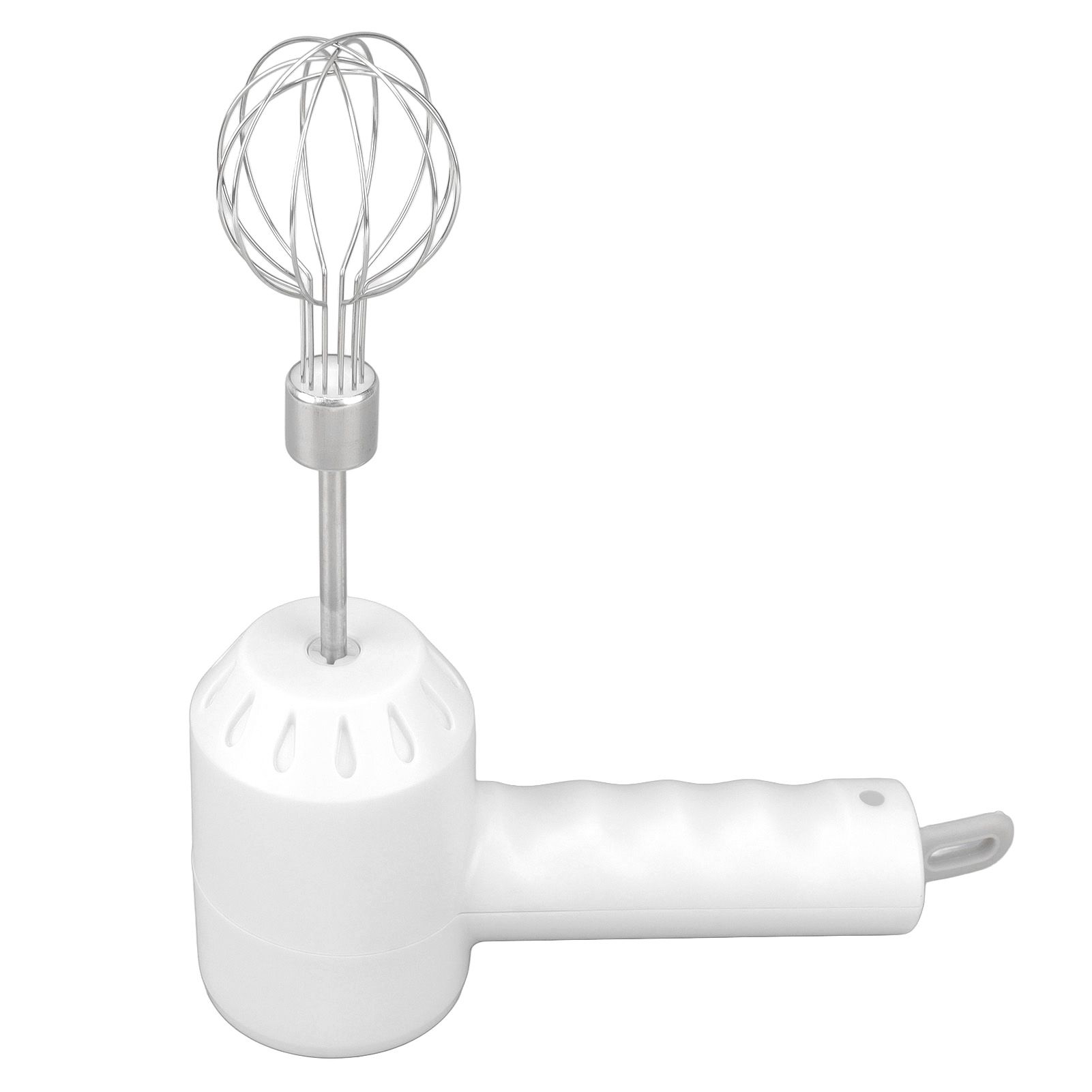 Cordless Electric Hand Mixer USB Rechargable Handheld Eggbeater Electric Milk Frother with 2 Stir Sticks for Home White - Image 3