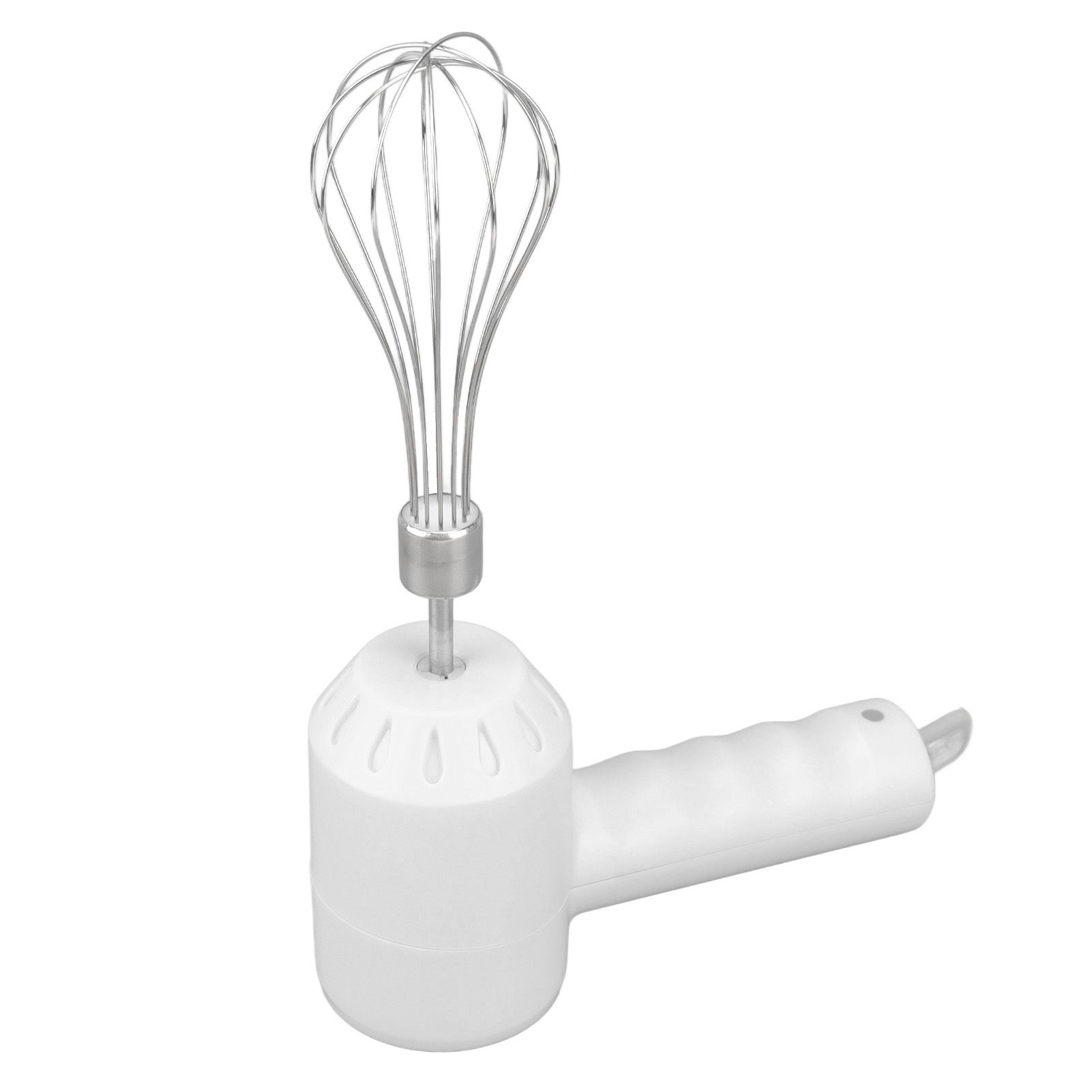 Cordless Electric Hand Mixer USB Rechargable Handheld Eggbeater Electric Milk Frother with 2 Stir Sticks for Home White - Image 4