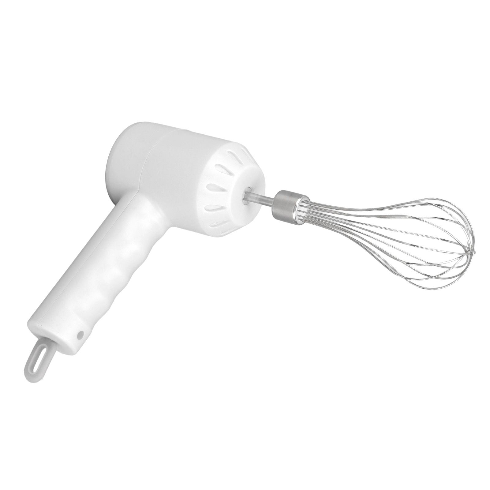 Cordless Electric Hand Mixer USB Rechargable Handheld Eggbeater Electric Milk Frother with 2 Stir Sticks for Home White - Image 5