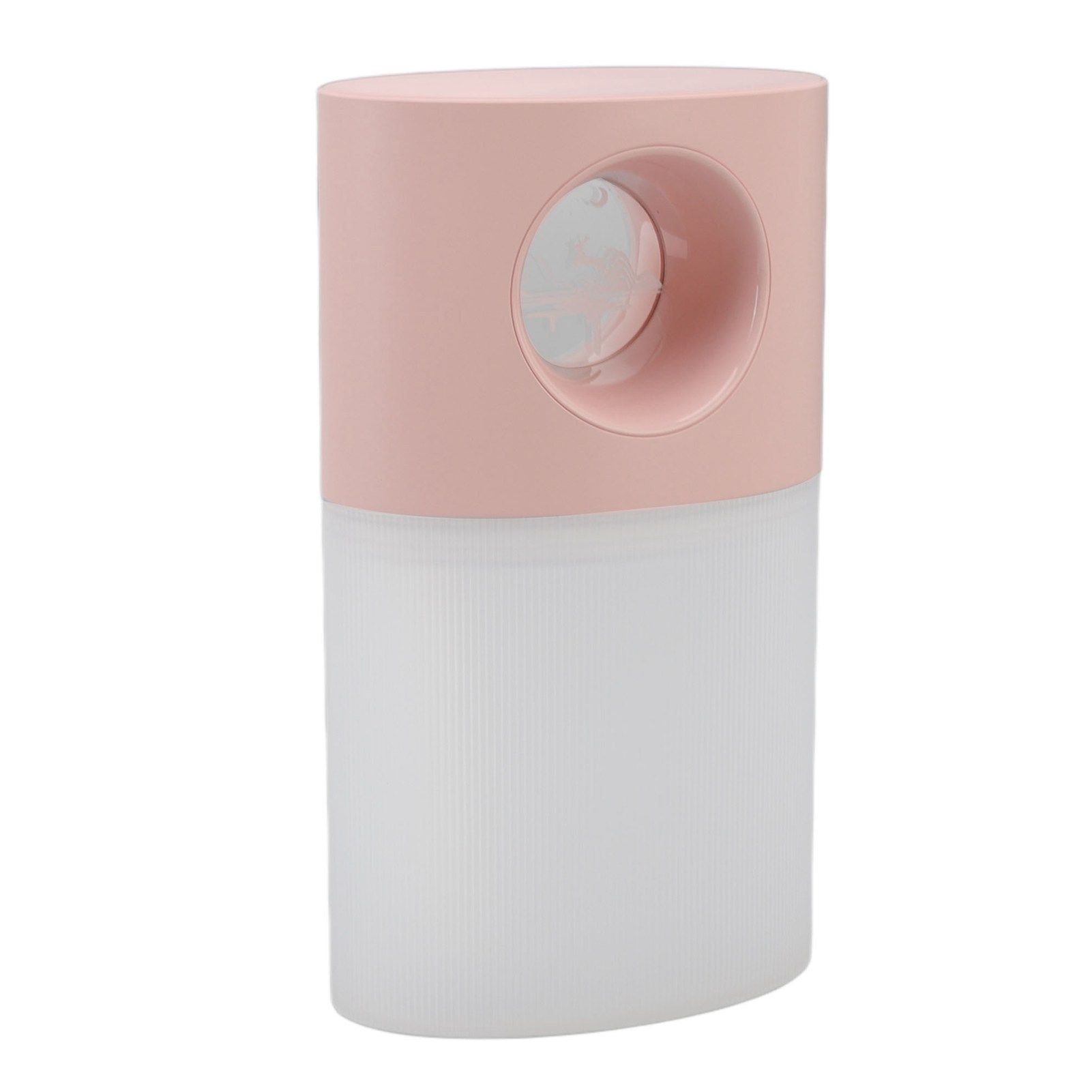 Mini Humidifier Quiet USB Rechargeable Fine Mist Portable Desktop Humidifier with Night Light for Home Office 350ml Pink - Image 3