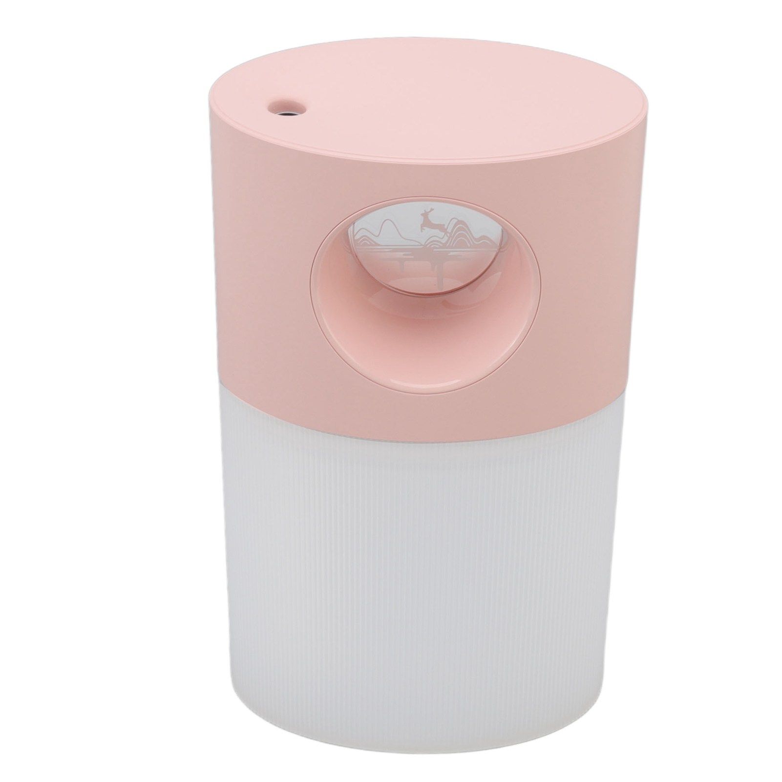 Mini Humidifier Quiet USB Rechargeable Fine Mist Portable Desktop Humidifier with Night Light for Home Office 350ml Pink - Image 7
