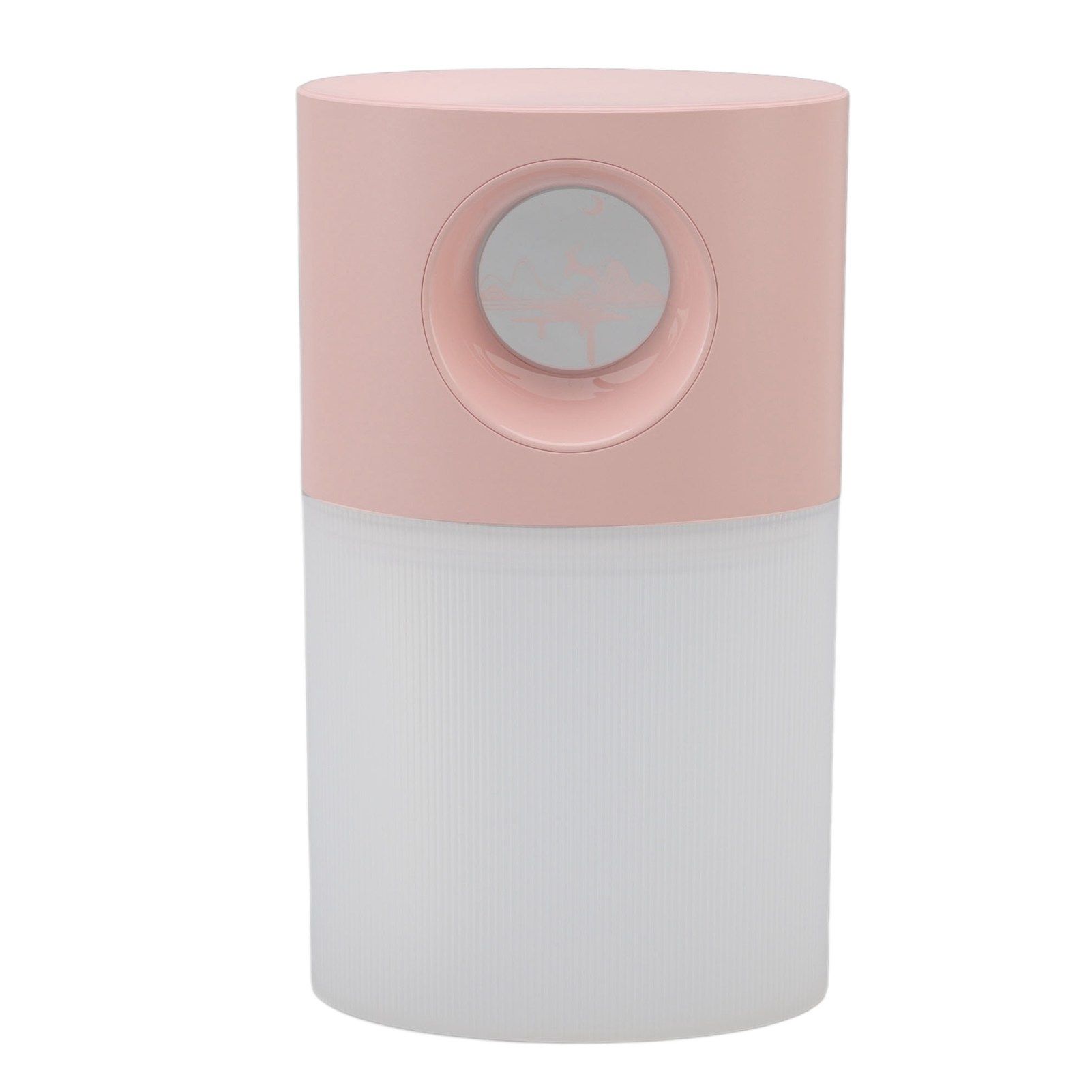 Mini Humidifier Quiet USB Rechargeable Fine Mist Portable Desktop Humidifier with Night Light for Home Office 350ml Pink - Image 8