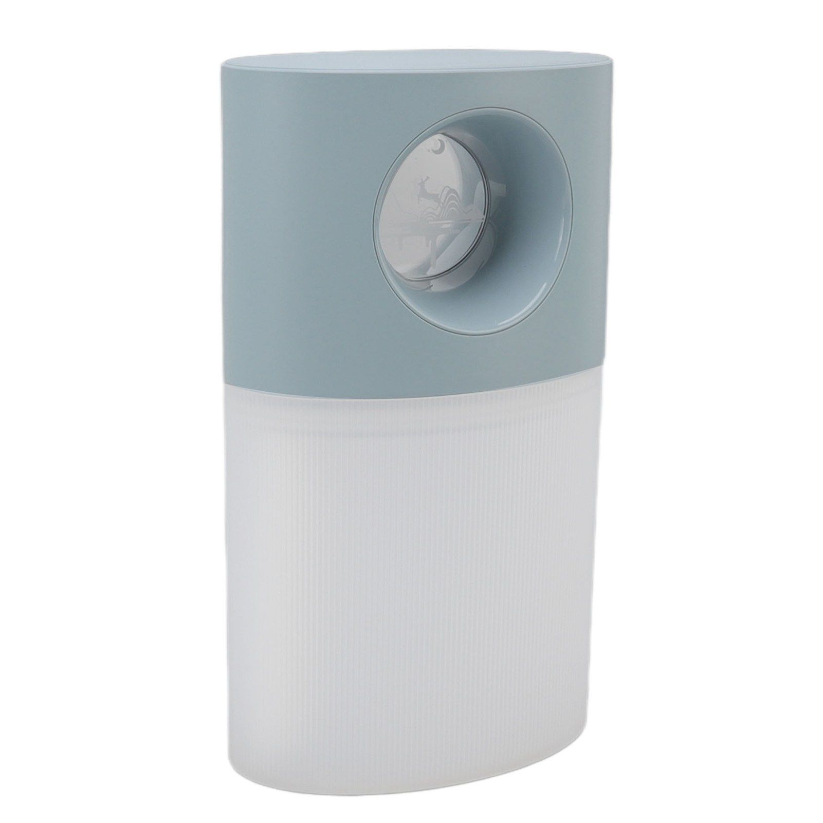 Mini Humidifier Quiet USB Rechargeable Fine Mist Portable Desktop Humidifier with Night Light for Home Office 350ml Blue - Image 2