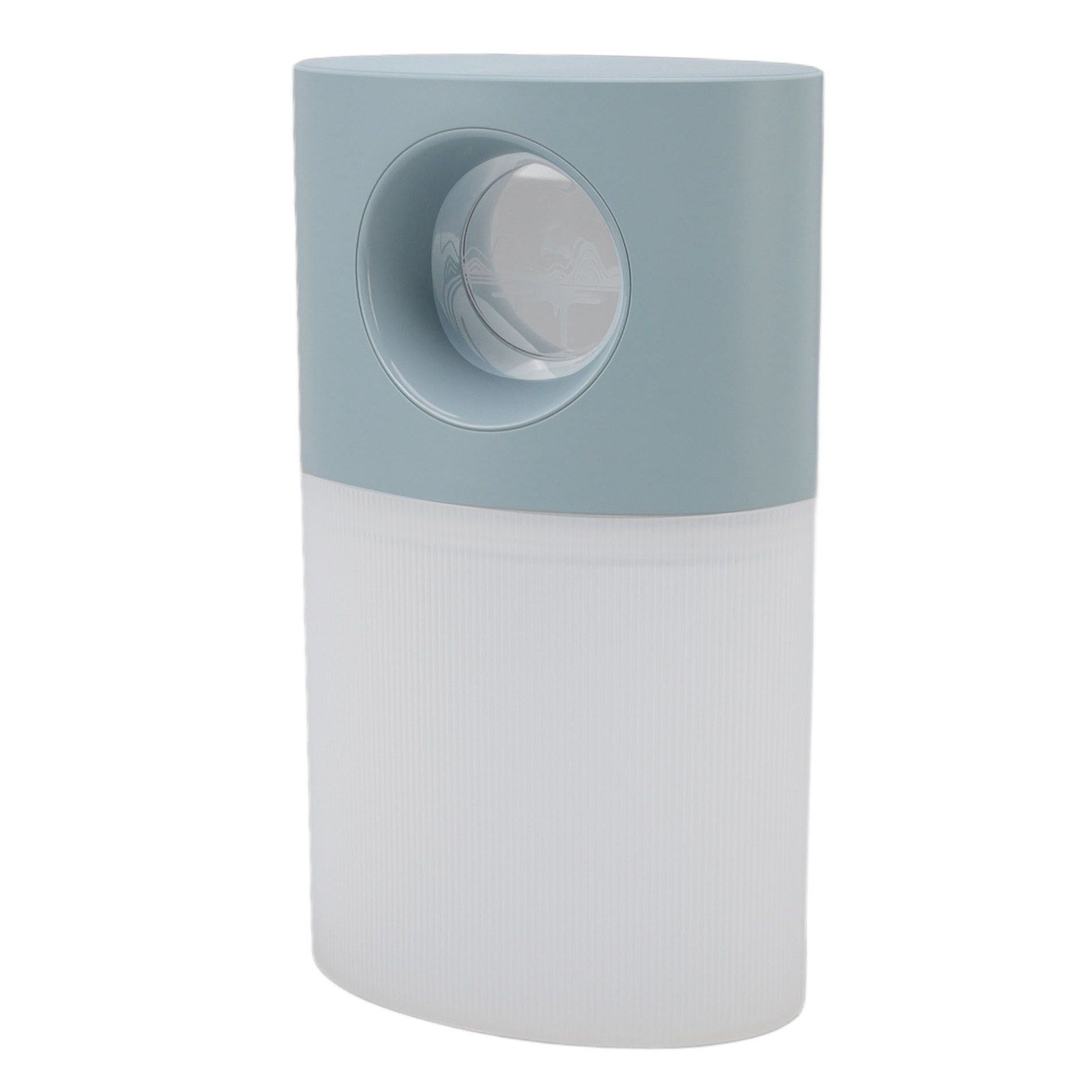 Mini Humidifier Quiet USB Rechargeable Fine Mist Portable Desktop Humidifier with Night Light for Home Office 350ml Blue - Image 3