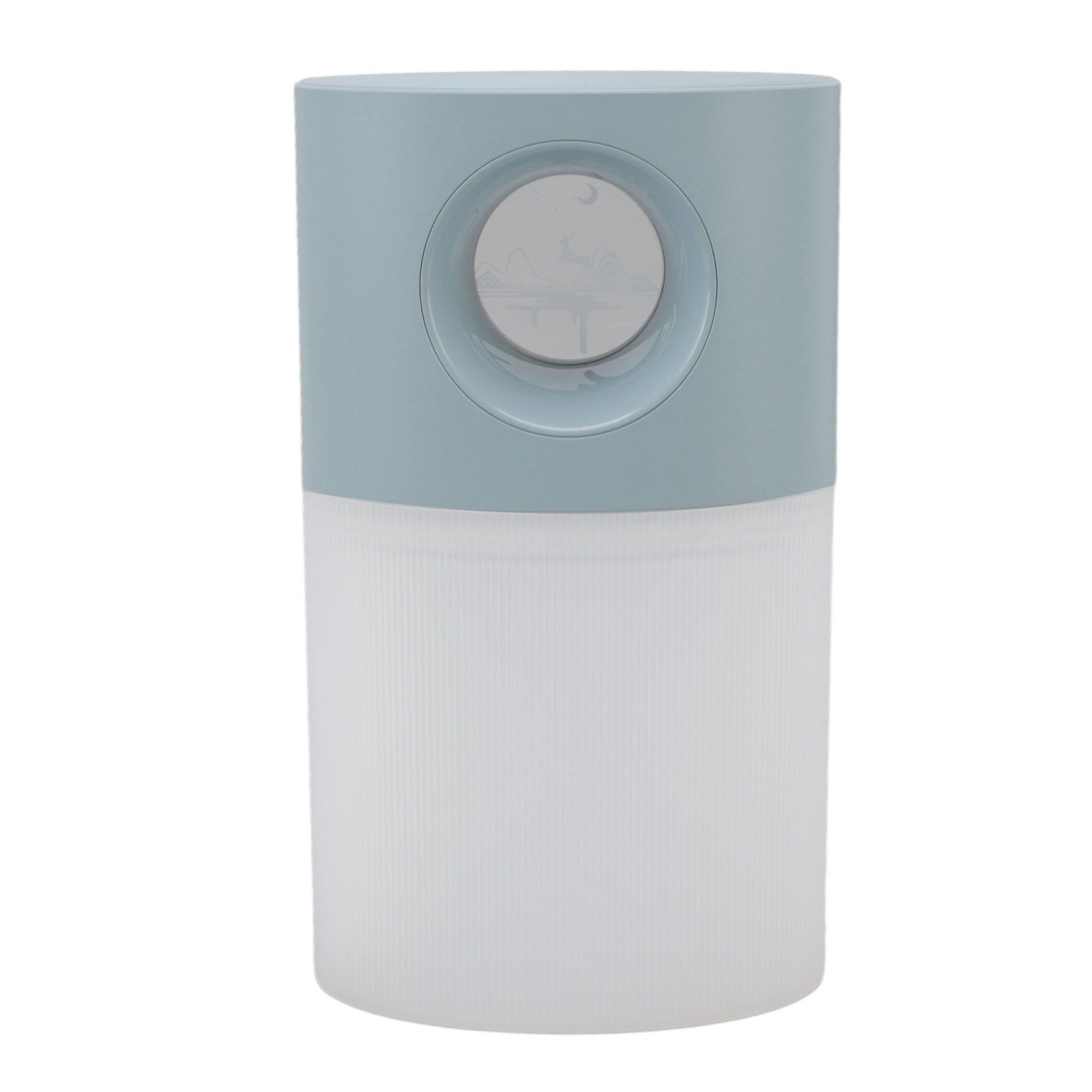 Mini Humidifier Quiet USB Rechargeable Fine Mist Portable Desktop Humidifier with Night Light for Home Office 350ml Blue - Image 4