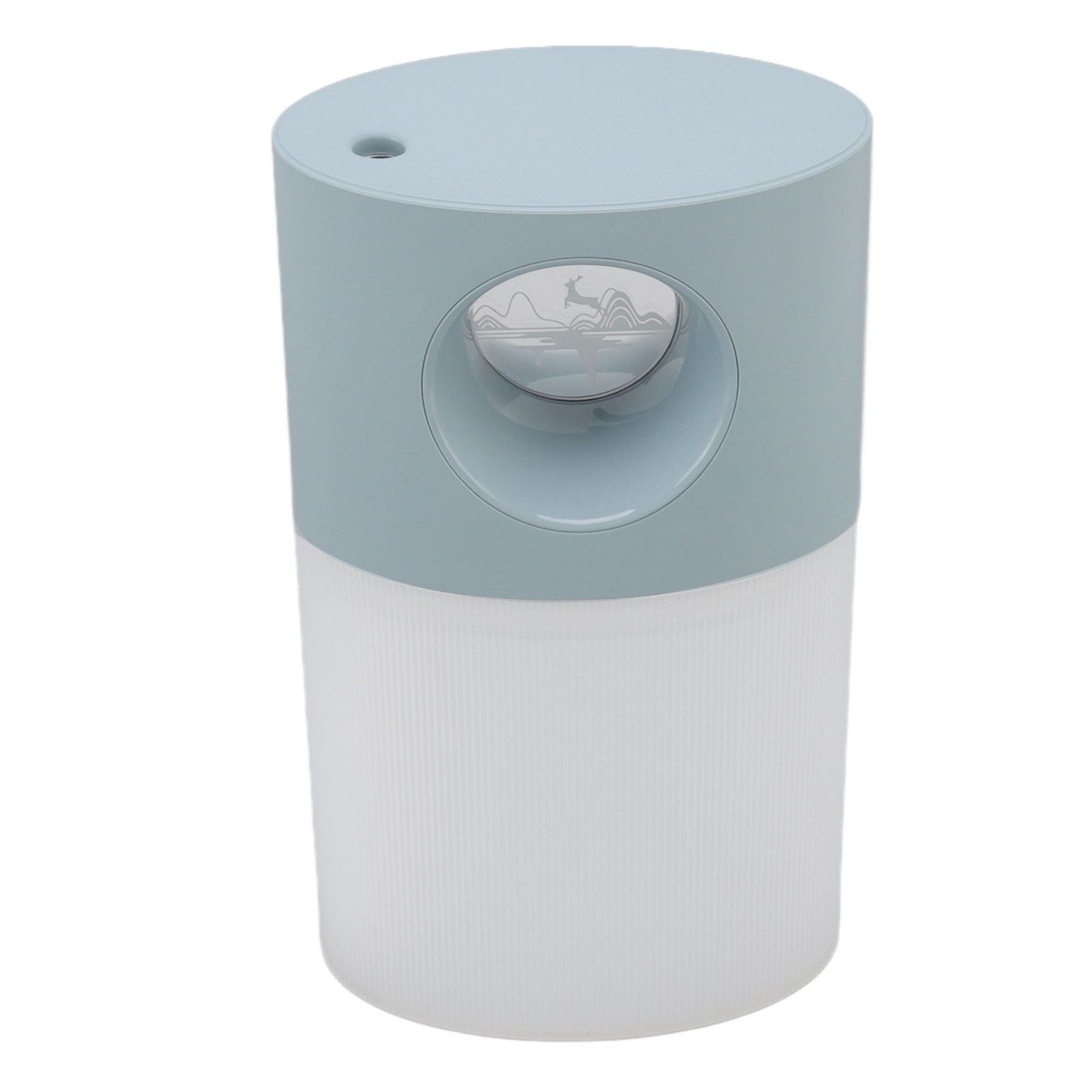 Mini Humidifier Quiet USB Rechargeable Fine Mist Portable Desktop Humidifier with Night Light for Home Office 350ml Blue - Image 7