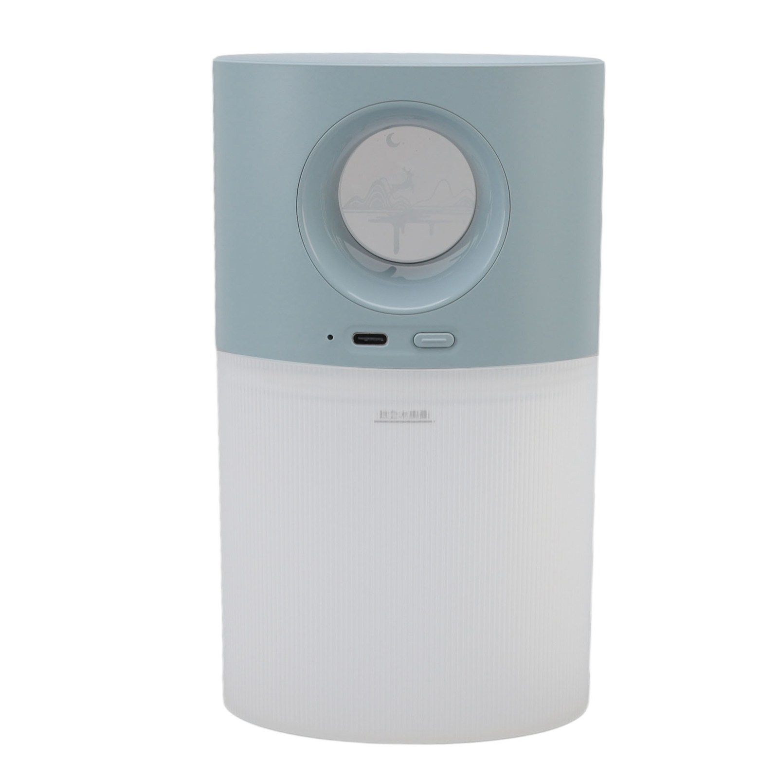 Mini Humidifier Quiet USB Rechargeable Fine Mist Portable Desktop Humidifier with Night Light for Home Office 350ml Blue - Image 8