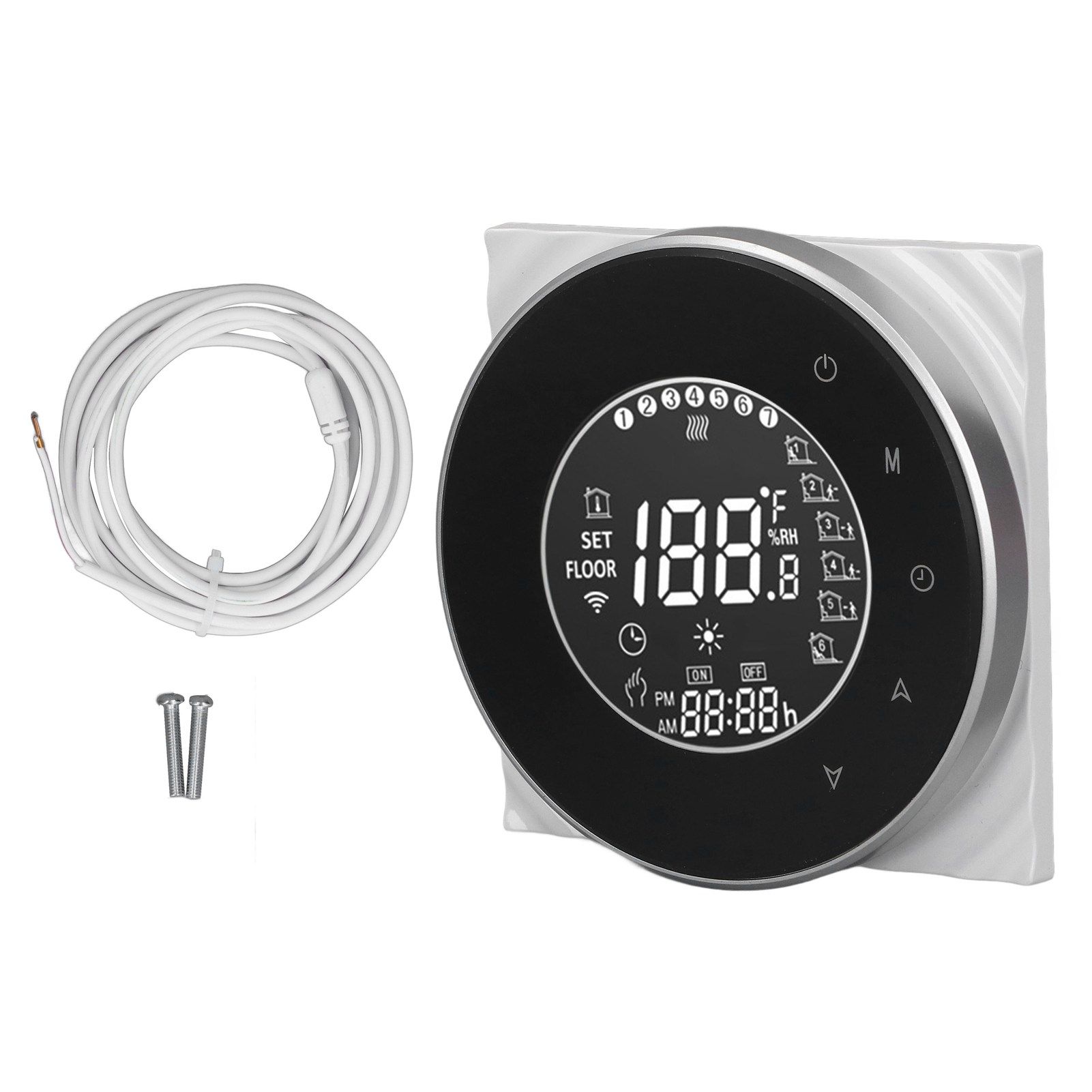 Smart Floor Heat Thermostat Voice Phone Control LCD Touch Screen WiFi Thermostat for Electric Heating Systems 95‑240VAC - Image 1