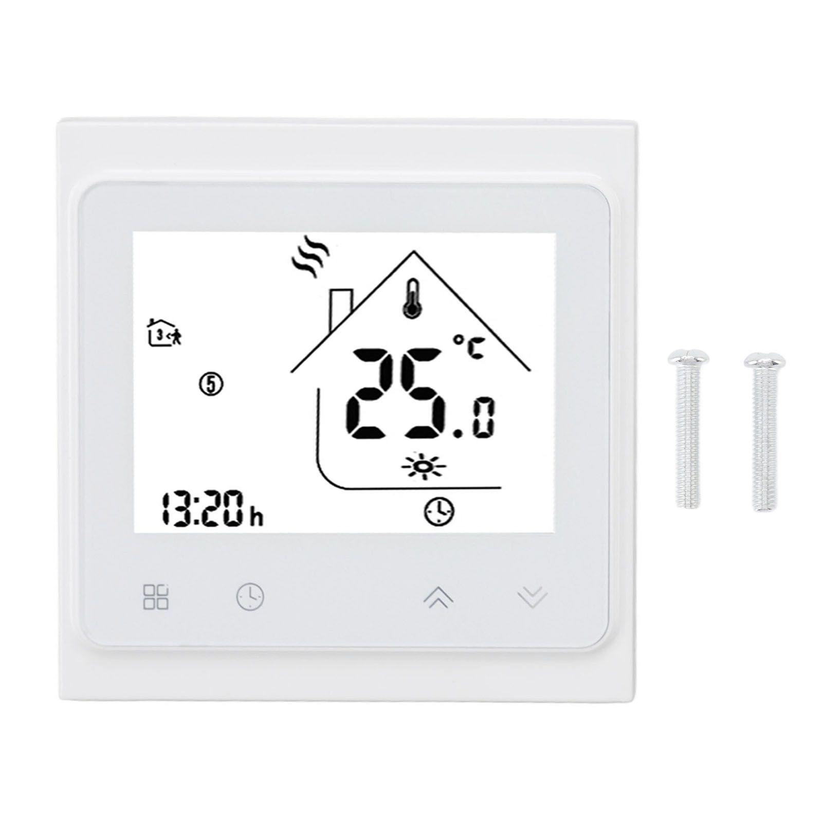 BHT 002GC Boiler Heating Programmable Thermostat Digital Touch Screen Thermostat with Large LCD Display Passive Output Temperature Controller 95‑240V - Image 1
