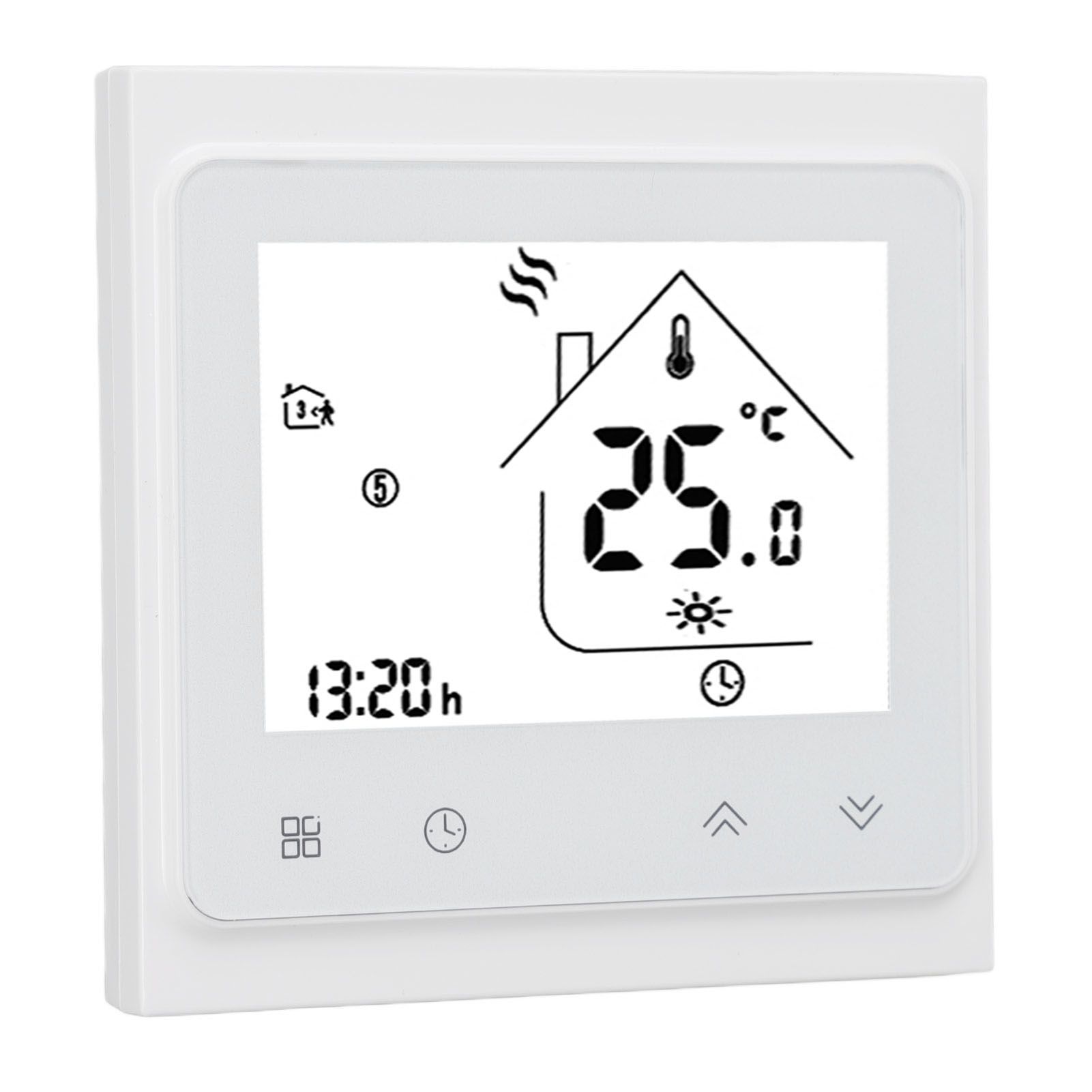 BHT 002GC Boiler Heating Programmable Thermostat Digital Touch Screen Thermostat with Large LCD Display Passive Output Temperature Controller 95‑240V - Image 3