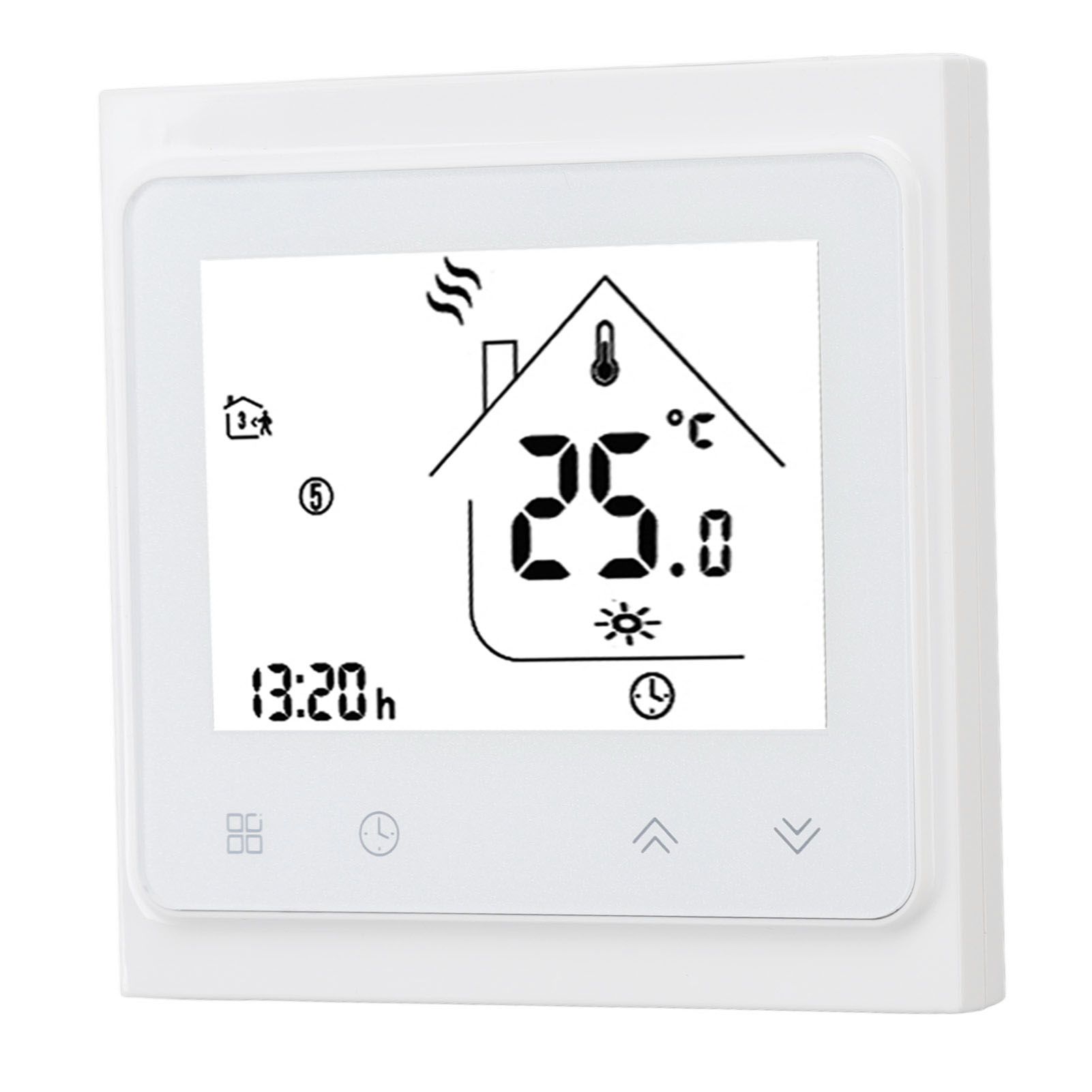 BHT 002GC Boiler Heating Programmable Thermostat Digital Touch Screen Thermostat with Large LCD Display Passive Output Temperature Controller 95‑240V - Image 4