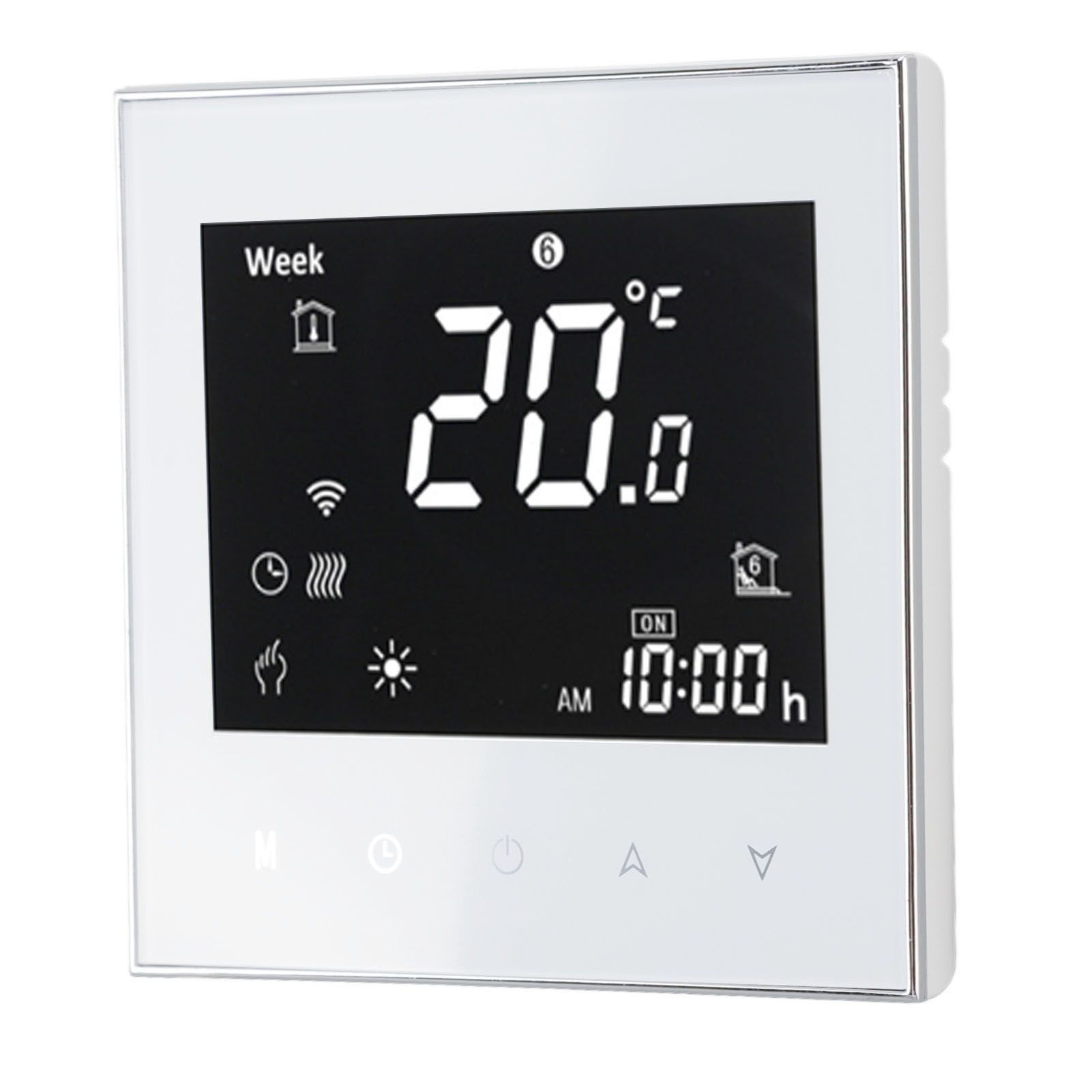 Smart Boiler Heating Thermostat WIFI APP Voice Control LCD Touch Screen Programmable White 95‑240V - Image 3