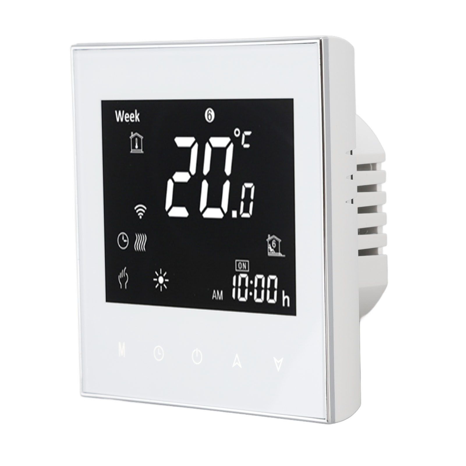 Smart Boiler Heating Thermostat WIFI APP Voice Control LCD Touch Screen Programmable White 95‑240V - Image 4