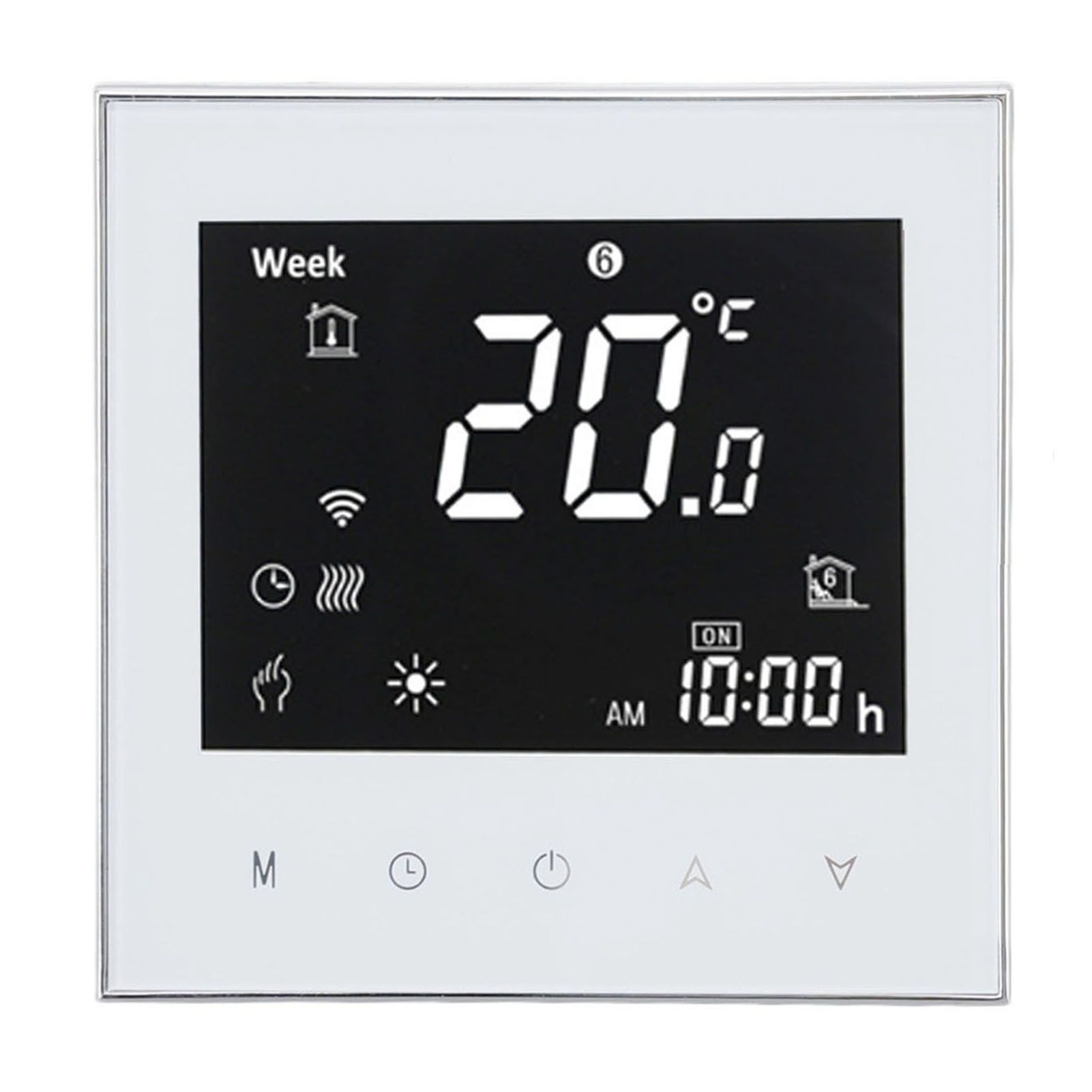 Smart Boiler Heating Thermostat WIFI APP Voice Control LCD Touch Screen Programmable White 95‑240V - Image 6