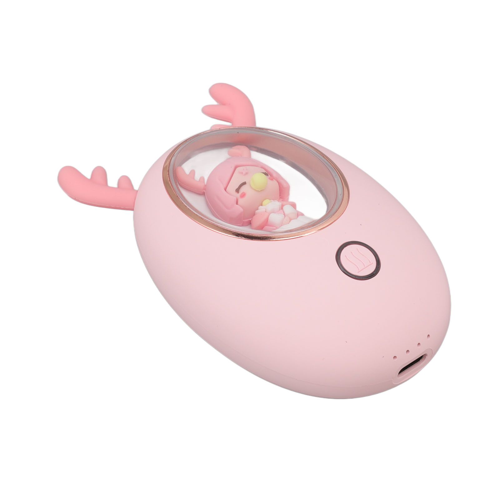 Rechargeable Hand Warmer USB 3000mAh Portable Electric Hand Warmer Power Bank Men Women Winter Gifts for Outdoor Sports Golf Camping Pink - Image 4