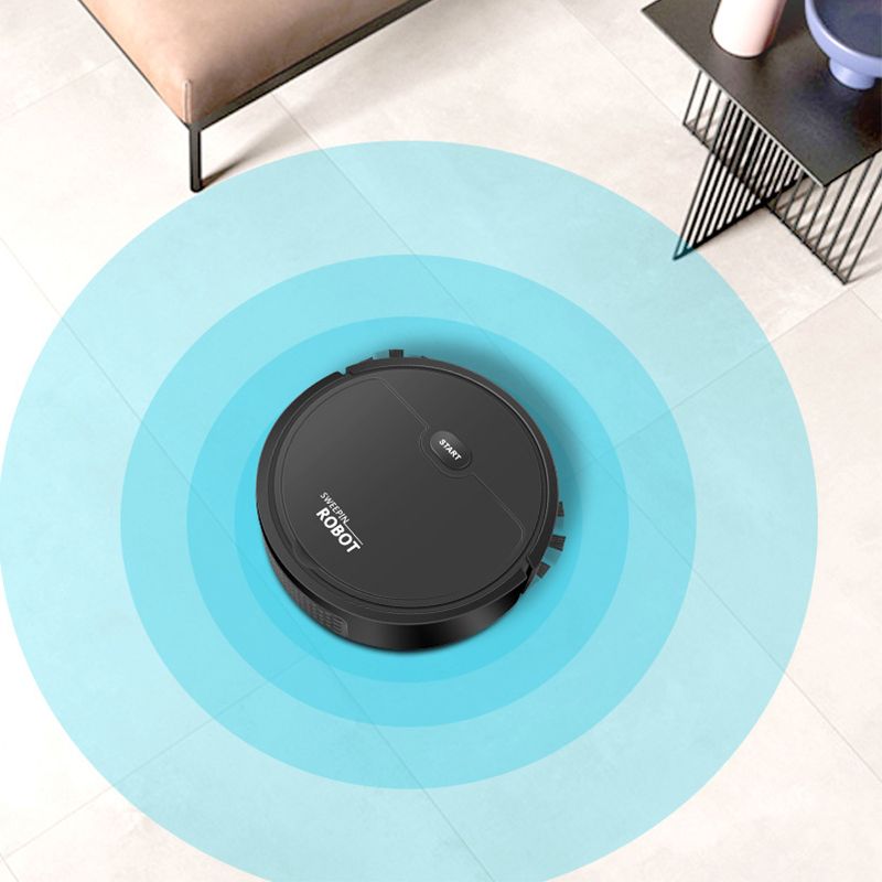 Robot Vacuum Cleaner USB Smart 3 In 1 Suction Sweeping Mopping Function Automatic Vacuum Cleaner for Small Apartments Black - Image 5