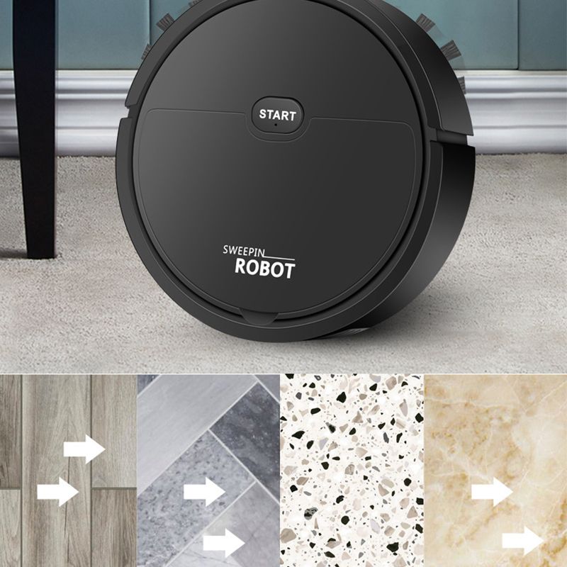 Robot Vacuum Cleaner USB Smart 3 In 1 Suction Sweeping Mopping Function Automatic Vacuum Cleaner for Small Apartments Black - Image 6
