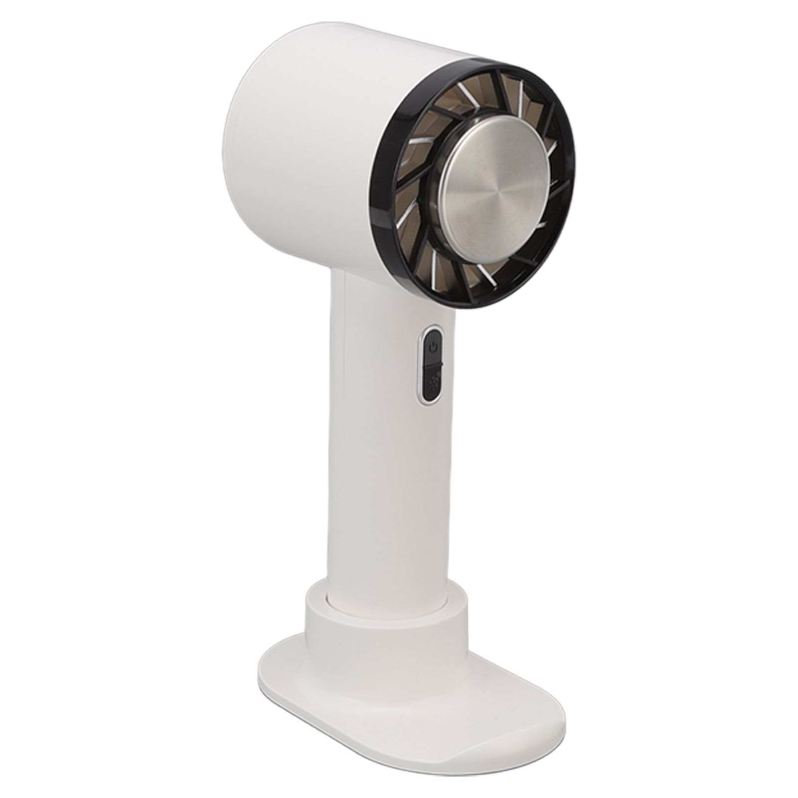 Hand Held Cooling Fan Portable USB Rechargeable Small Pocket Fan for Office Traveling White - Image 8