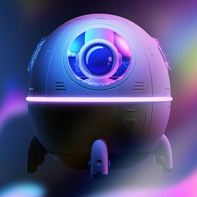 Humidifier with Colorful Night Light Aroma Essential Oil Diffuser Space Capsule Large Mist Mini Humidifiers for Bedroom Office Pink USB - Image 5