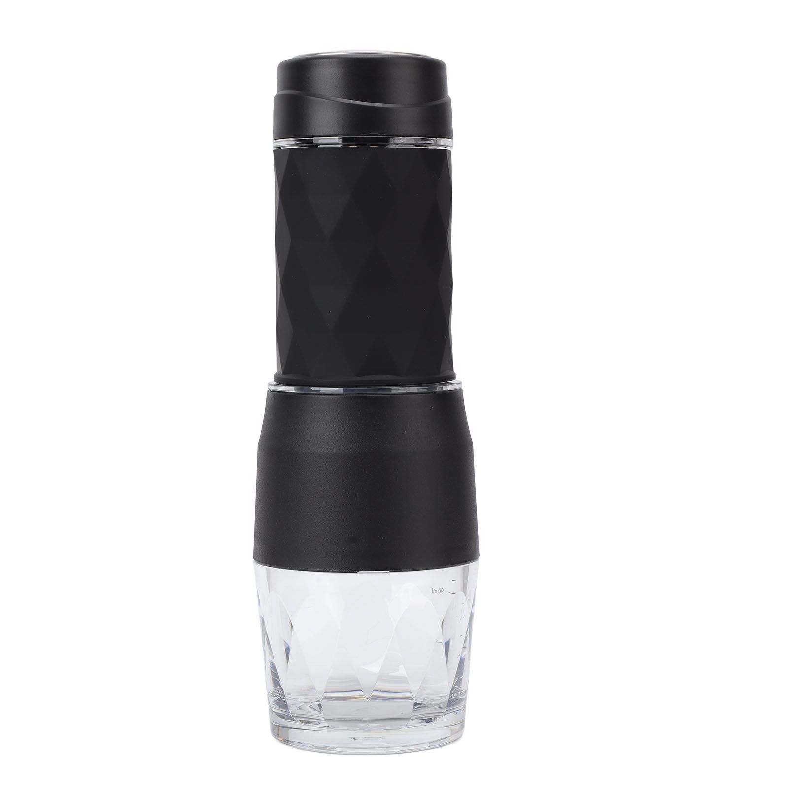 Maual Hand Coffee Maker Portable Travel Coffee Machine Compatible Ground Coffee and Coffee Capsule for Outdoor Black - Image 4