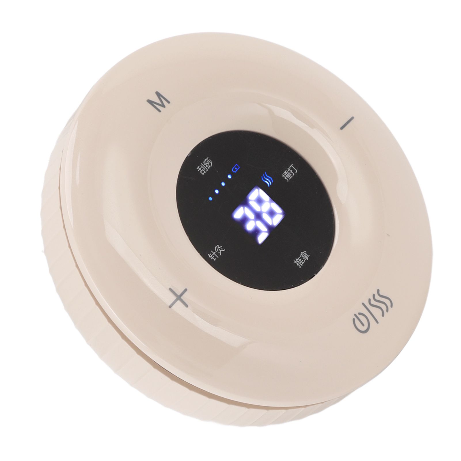 Electric Gua Sha Scrapping Massager USB Charging Multi Function Physical Gua Sha Massager with Heat and Suction for Home Apricot Yellow - Image 7