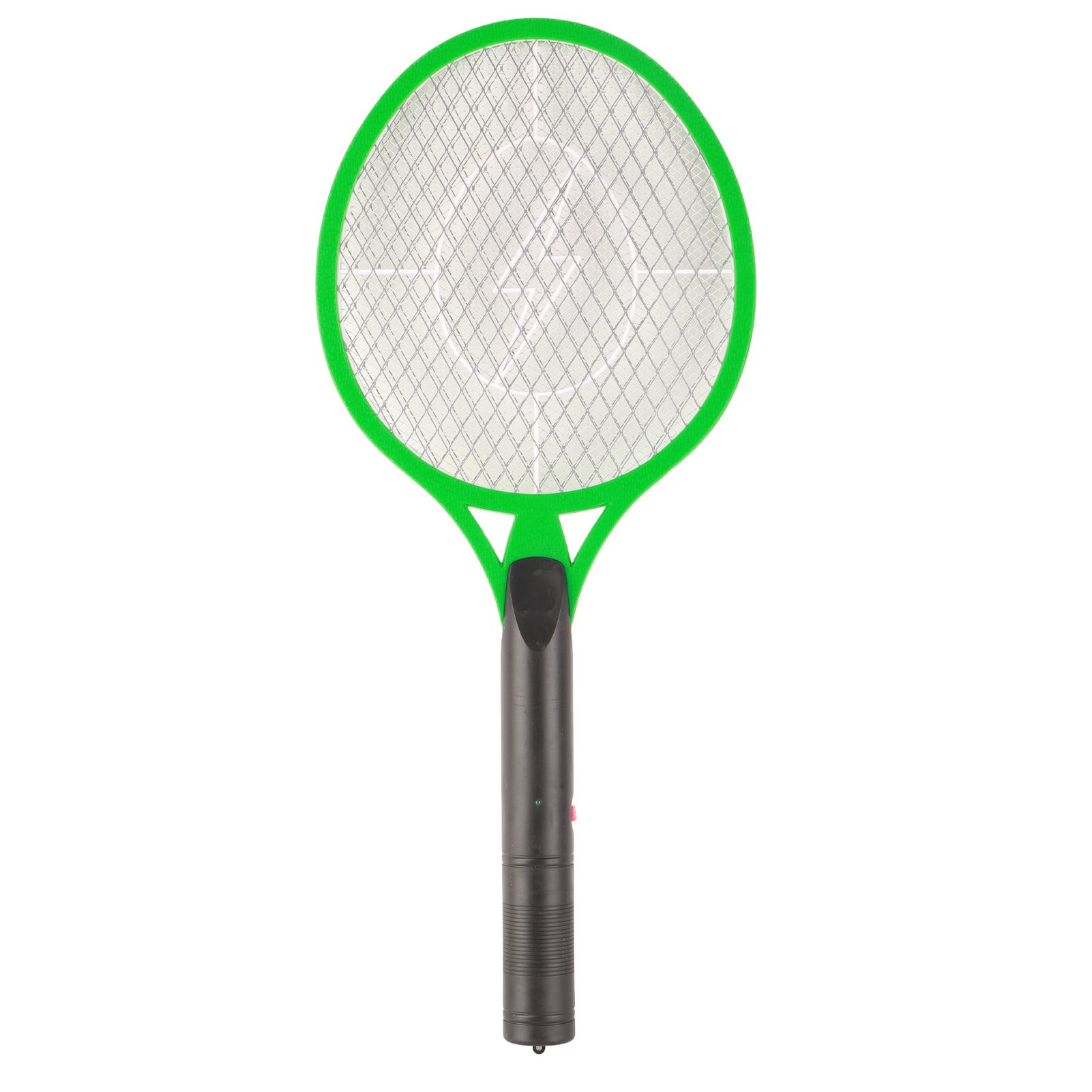 Electric Fly Swatter Racket Professional Triple Layer Large Mesh Safety Mosquito Bat for Home Camping Outdoor Green - Image 1