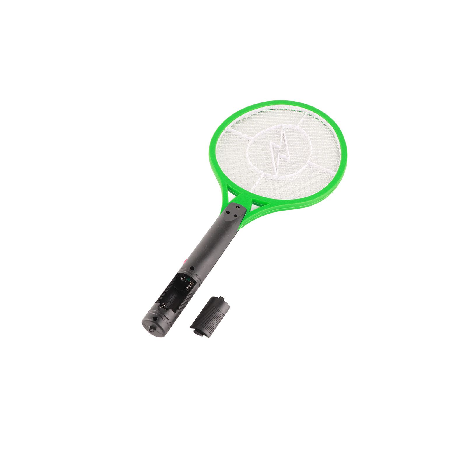 Electric Fly Swatter Racket Professional Triple Layer Large Mesh Safety Mosquito Bat for Home Camping Outdoor Green - Image 5